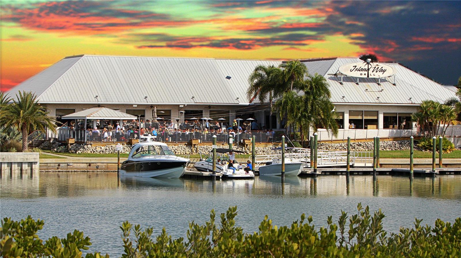5-Star Island Way Grill—Walk or Dock & Dine