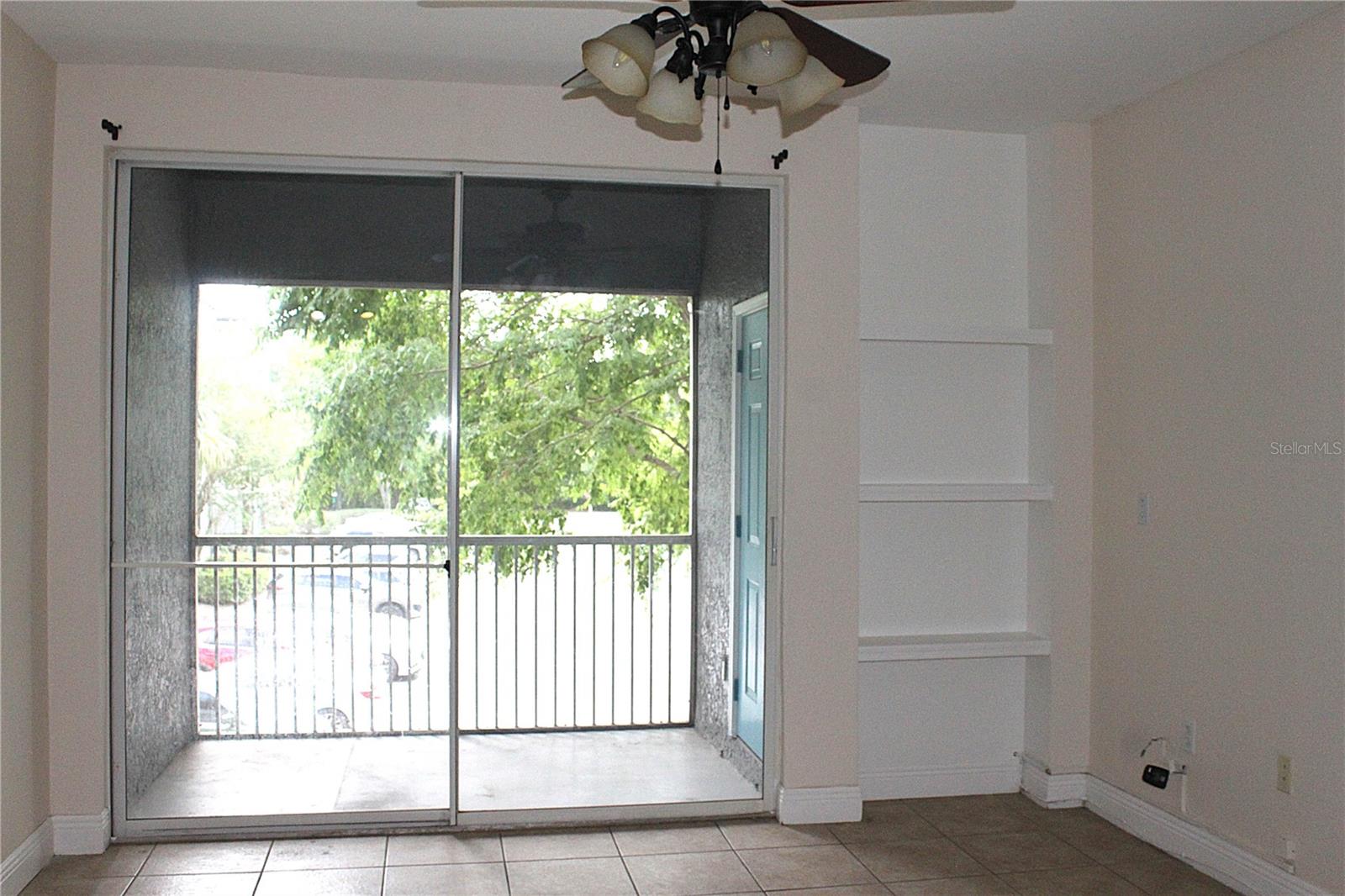 Balcony View & Door To Storage Closet
