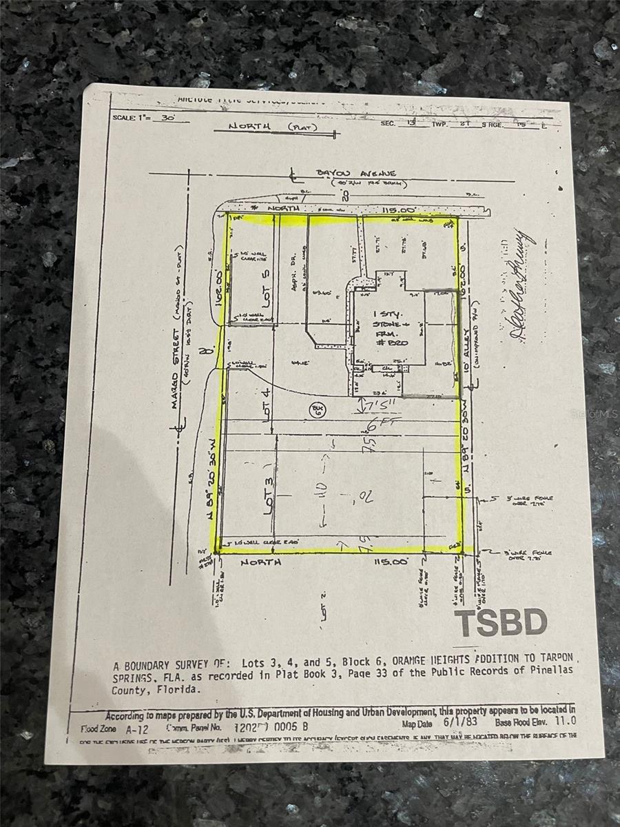 3 Lots  elevated no flood insurance on 2 of the 3 lots.