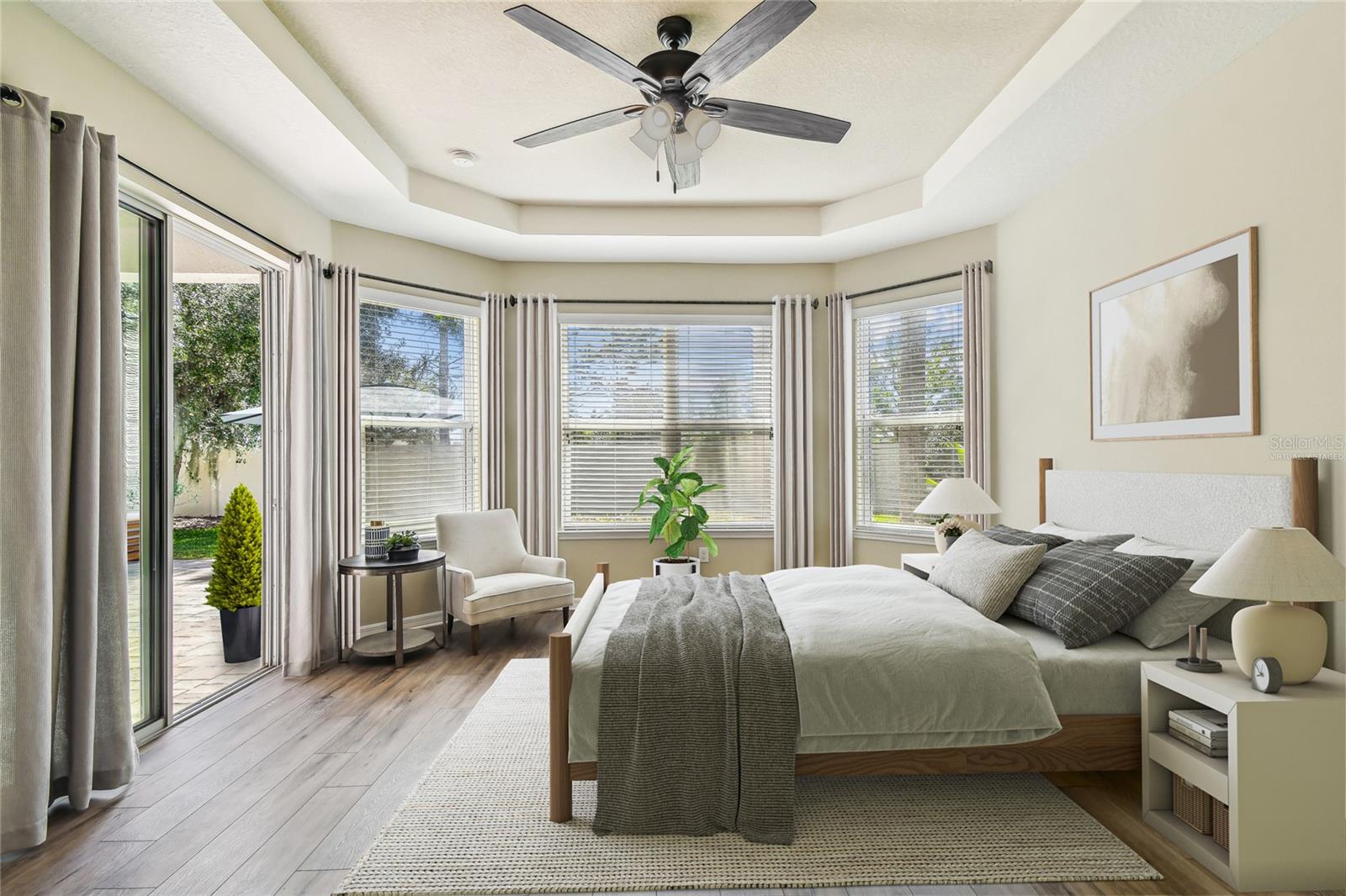 Owners' suite virtually staged