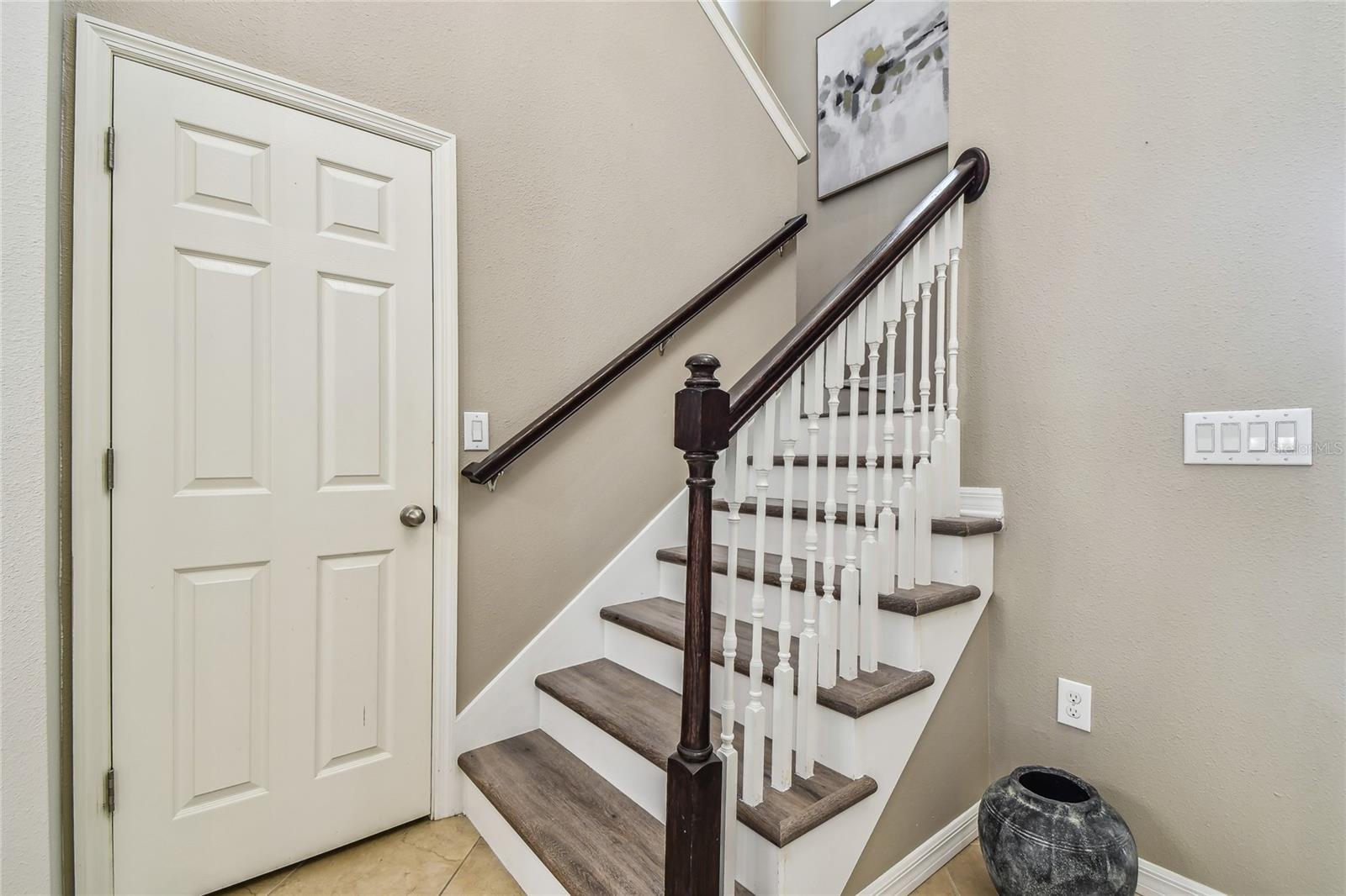 Stairs leading to upper level