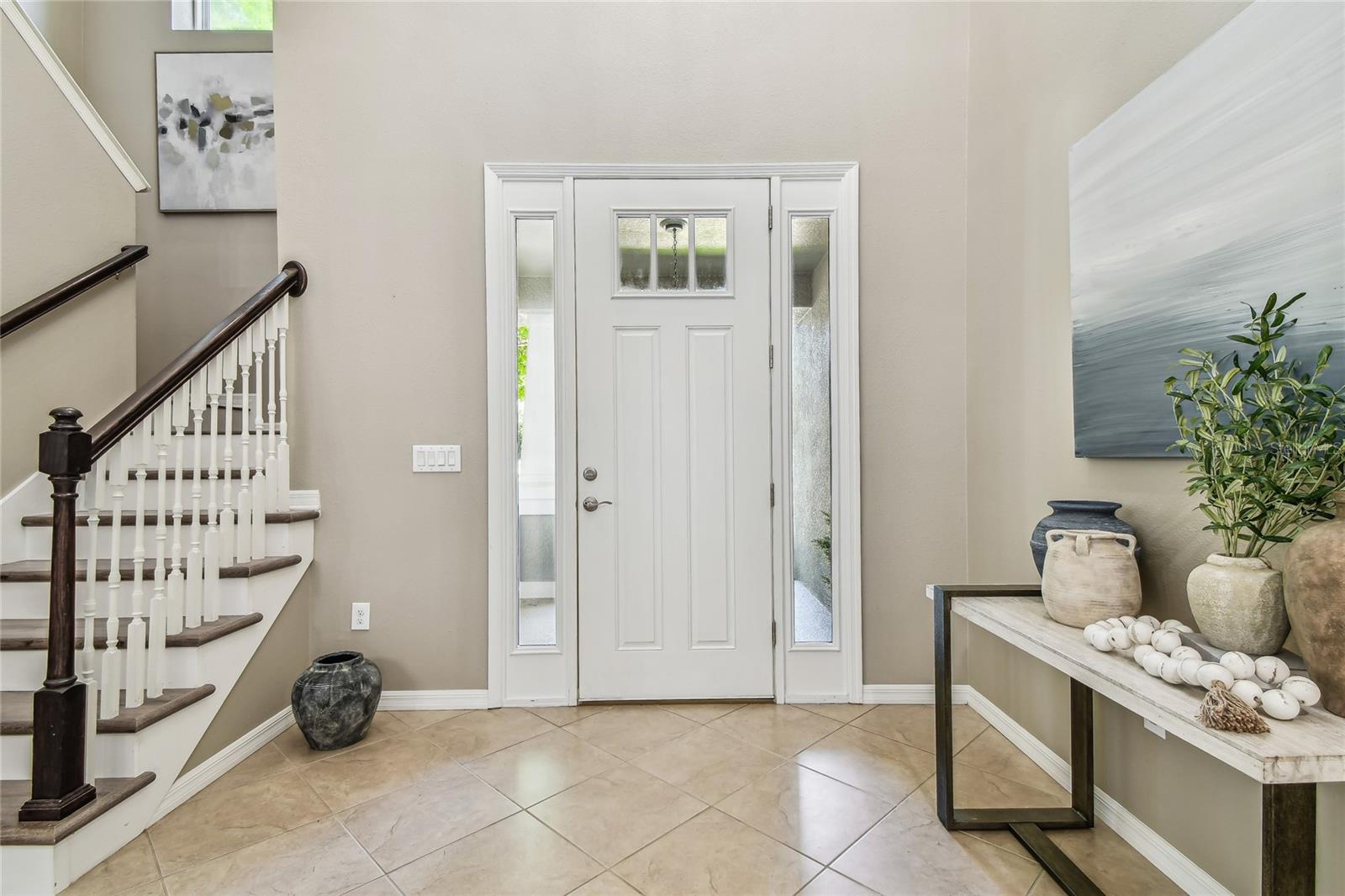 Entrance , soaring ceilings