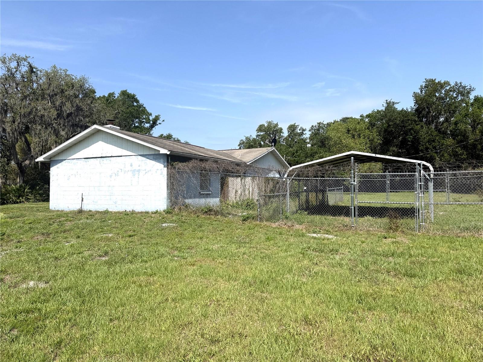 rear and carport