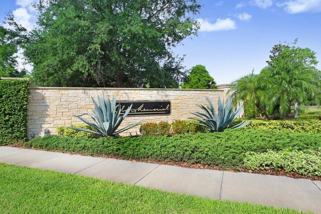 Neighborhood entry way.