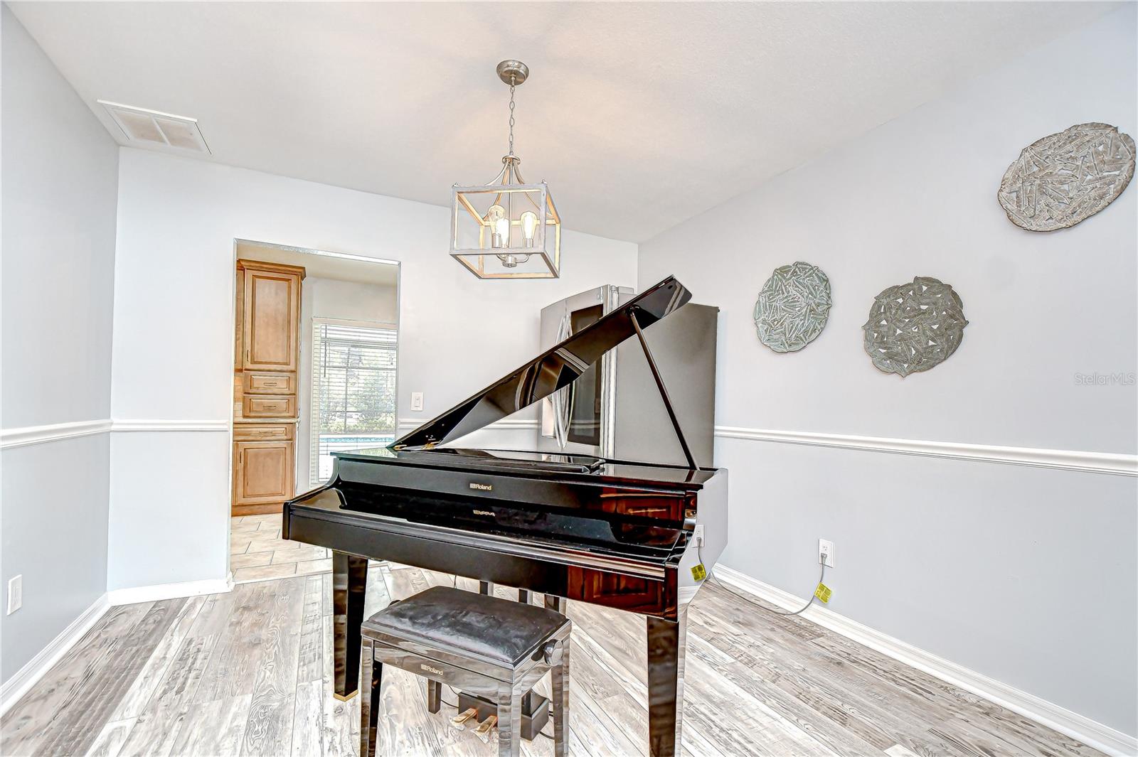 Formal dining room connects to the kitchen!