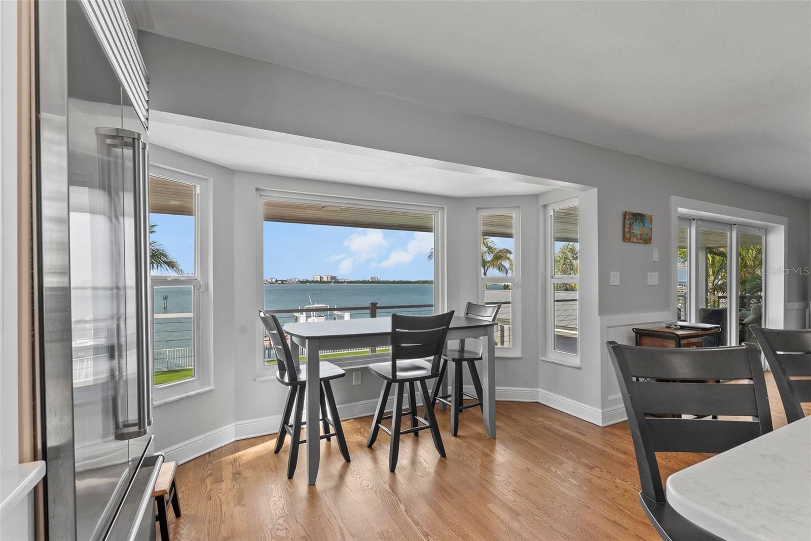 Incredible views from the kitchen dining nook.