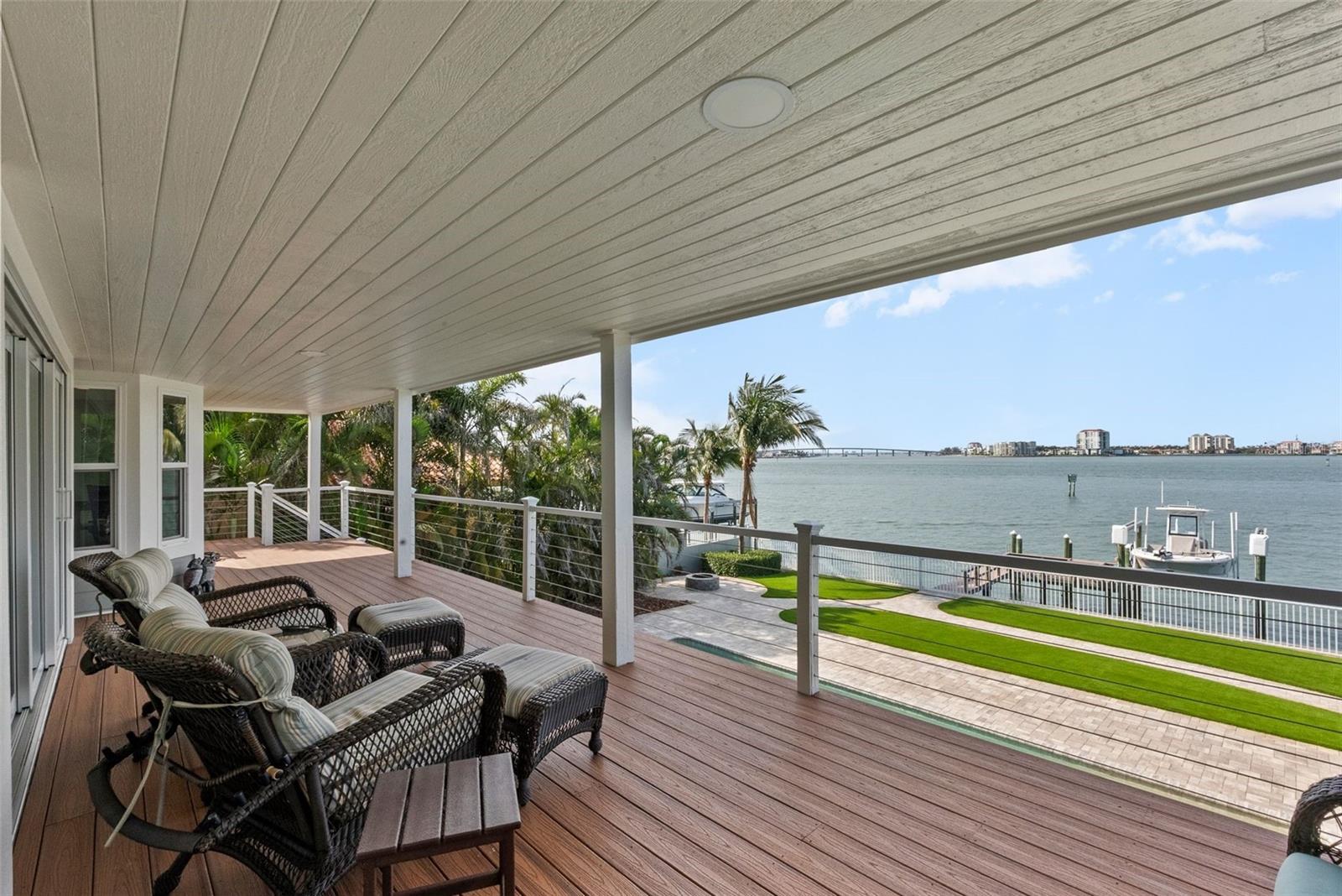 Deck off main living level.