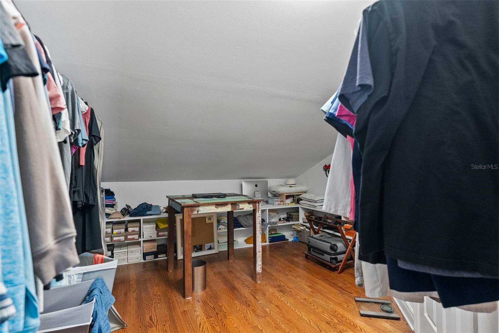 One of two huge walk-in closets.