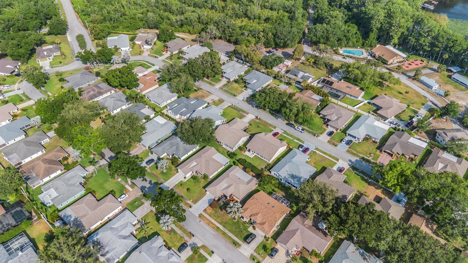 Aerial view of the subdivision.