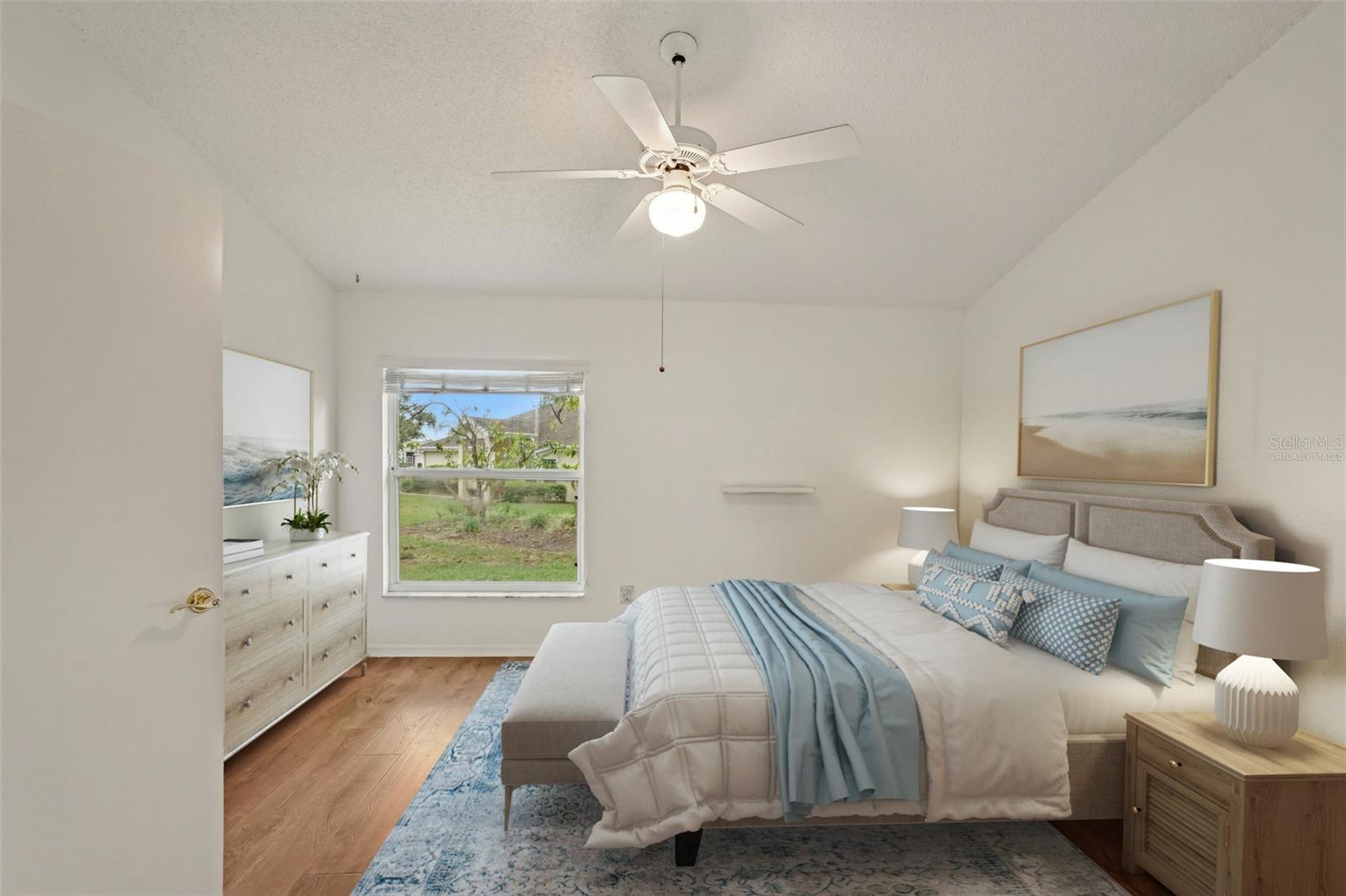 virtually staged bedroom