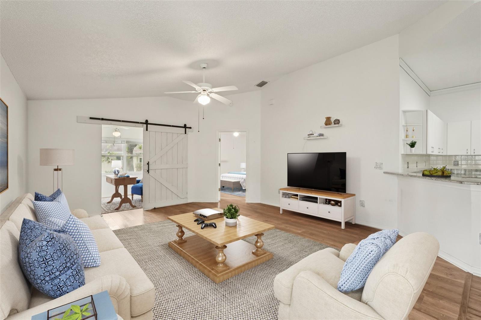 virtually staged living