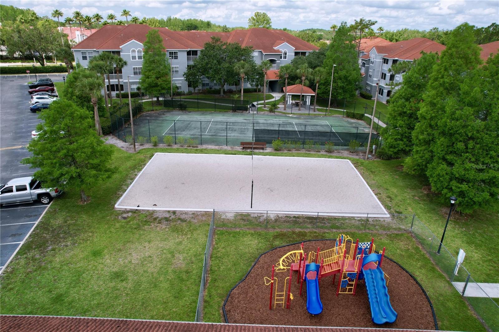 Playground/Tennis Court/Volley Ball Court