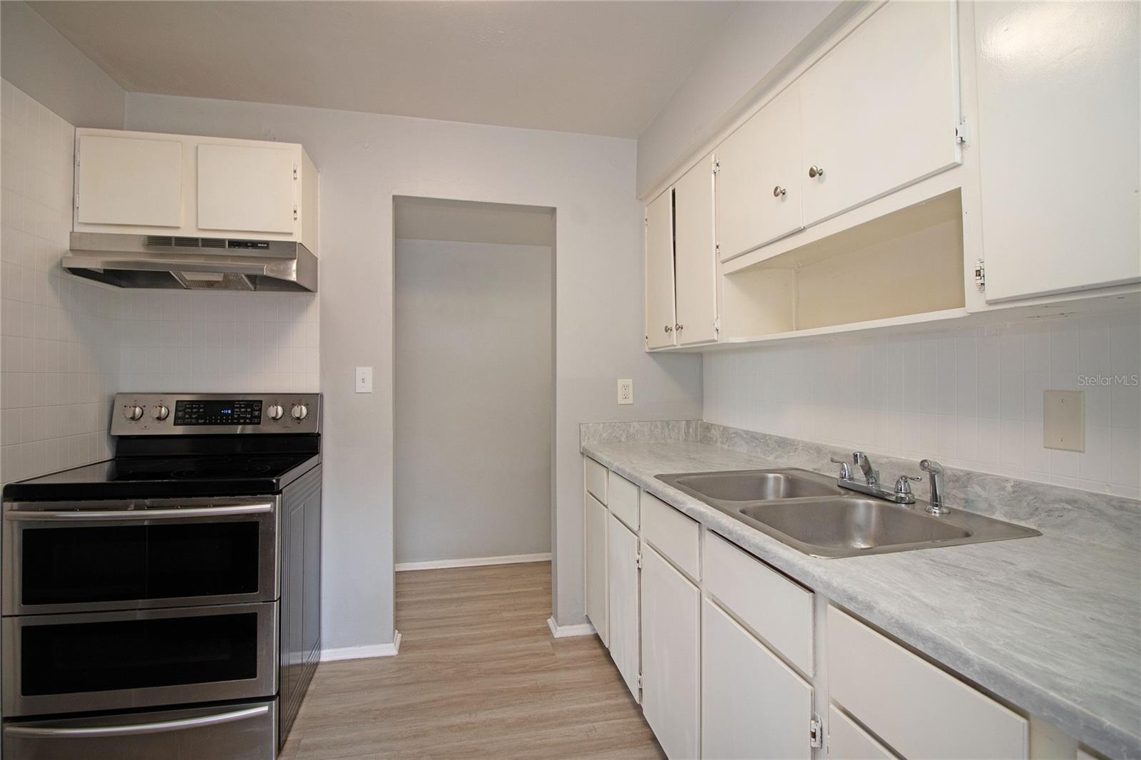 Newer appliances and new countertop.