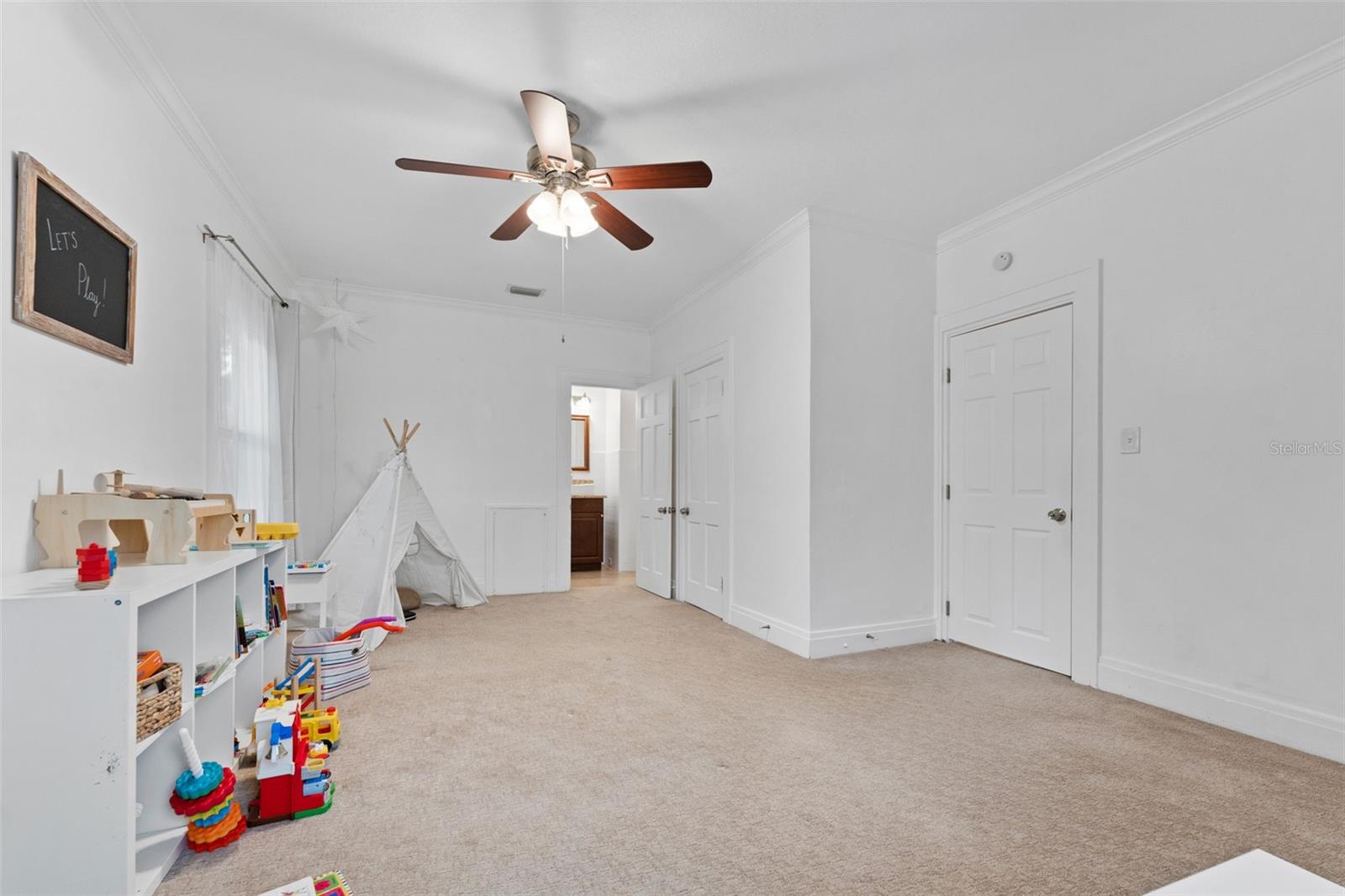 Second Large Bedroom with en-suite Bathroom, currently used as a Playroom