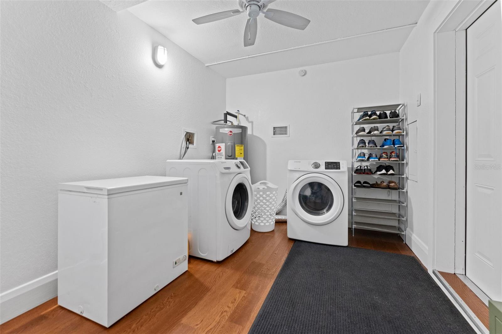 First floor Laundry Room and entry to the Backyard
