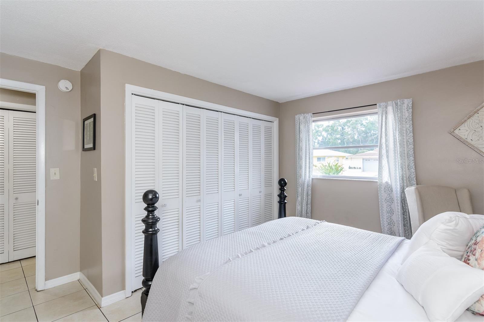 Plenty of Closet space, plus another one just outside the door.