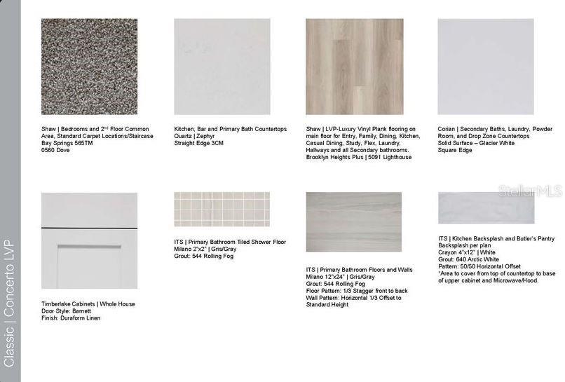 Design selections ~ Home is under construction, selections are subject to change