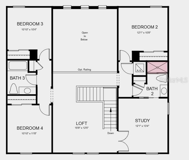 Structural options added include: Gourmet kitchen, outdoor kitchen rough-in, shower in place of tub at bath 2