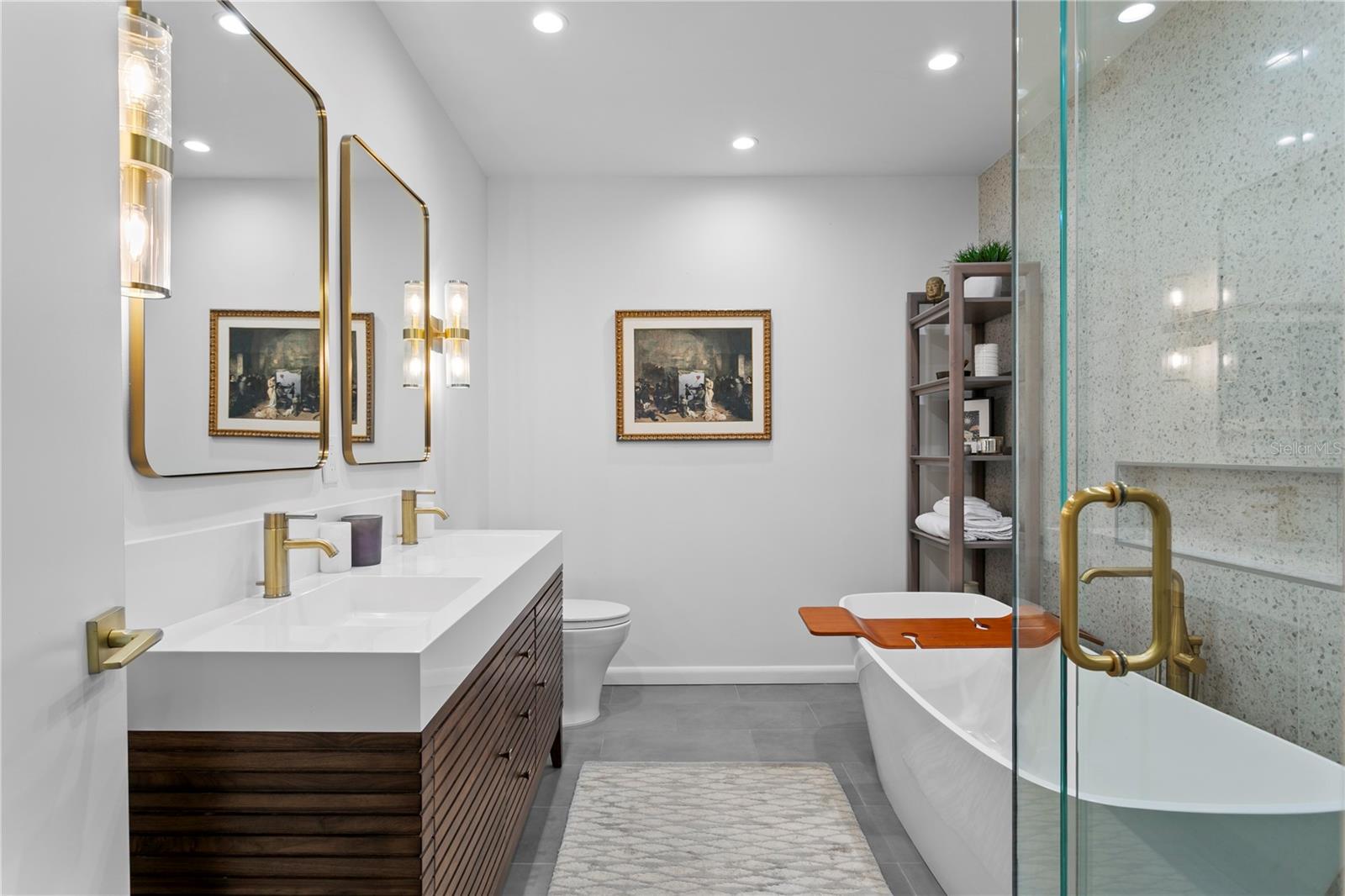 Beautifully up-to-date bathrooms