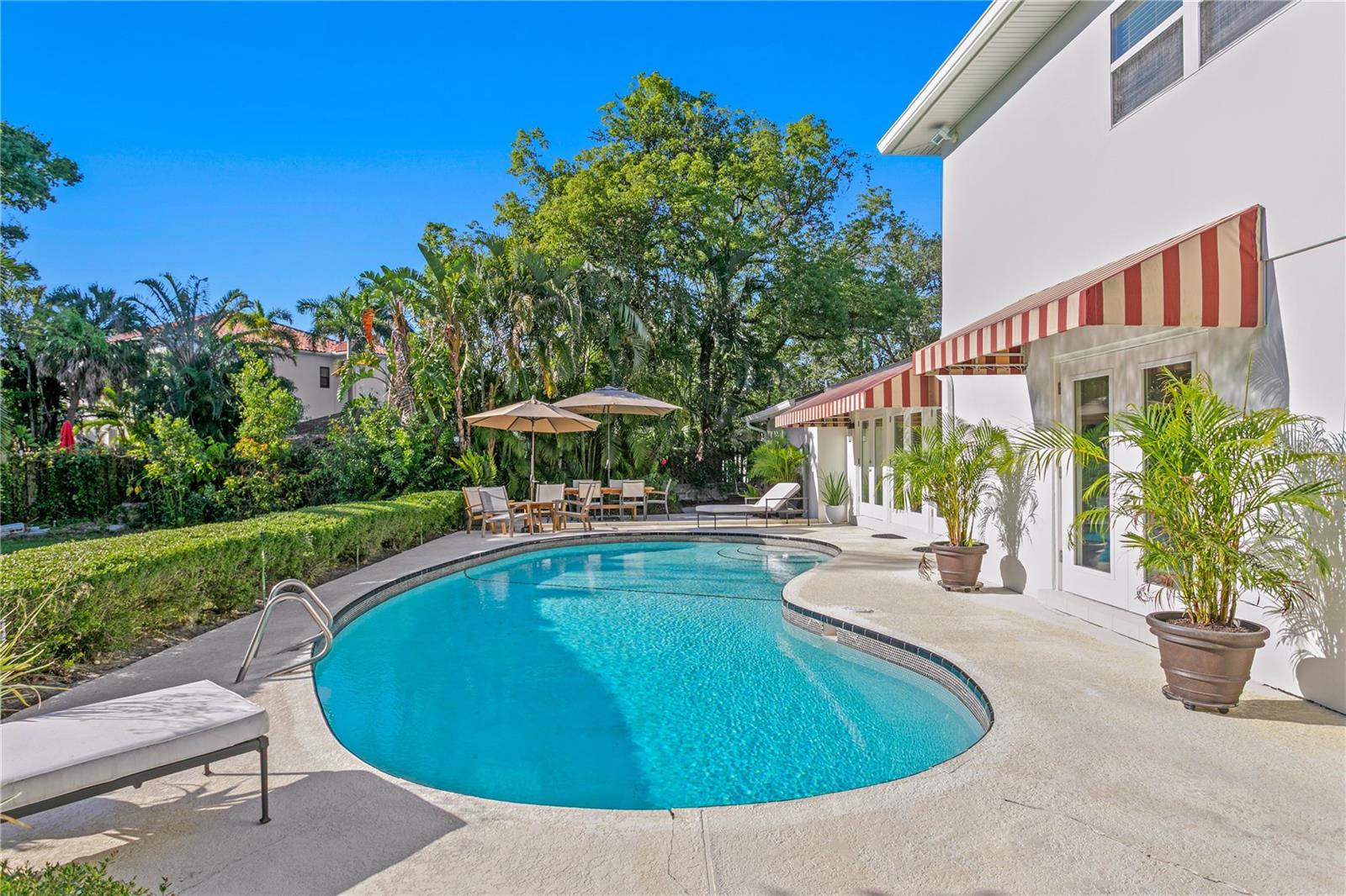 Cool off with a refreshing dip in the pool on warm Florida days