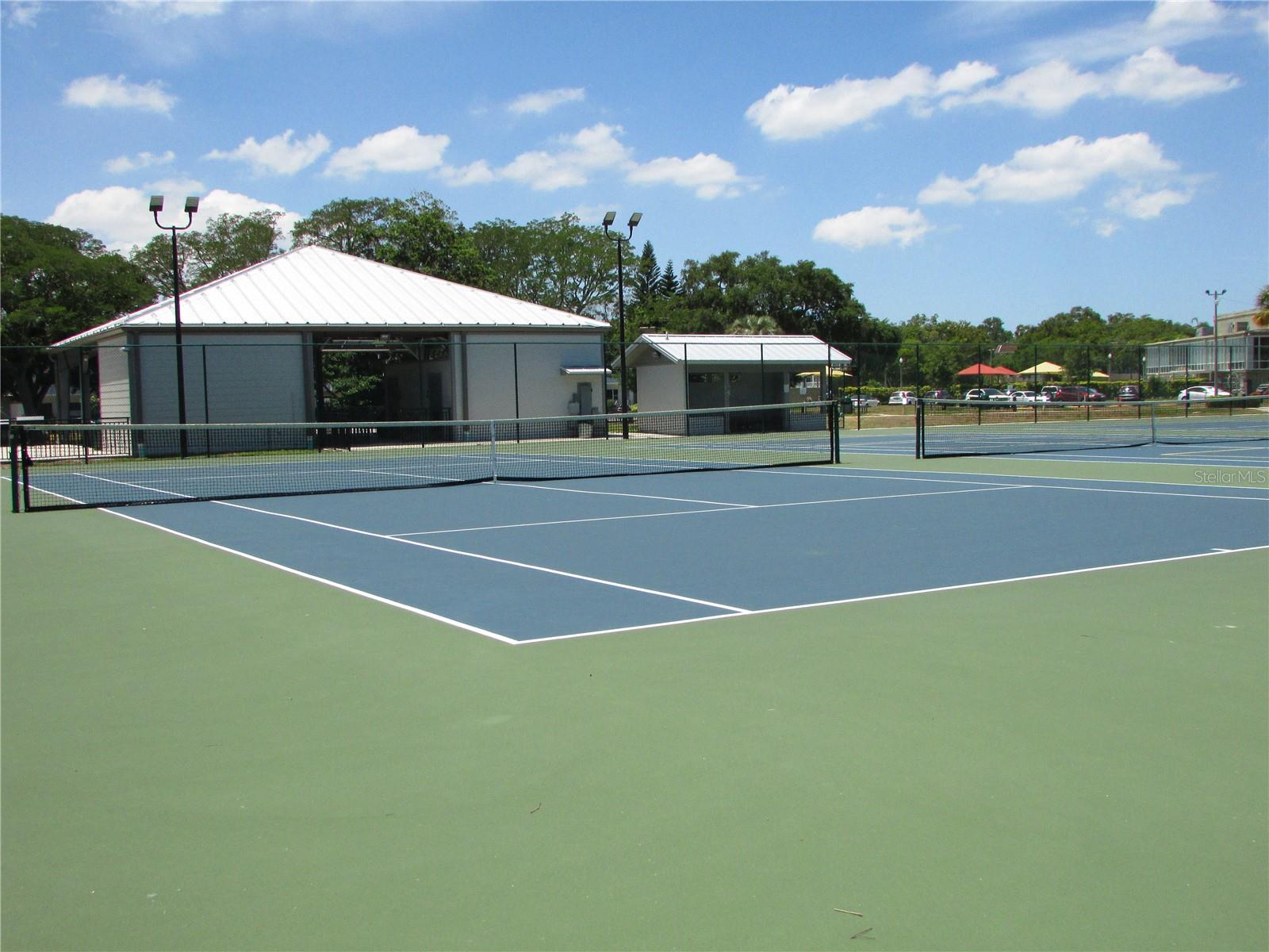 Tennis and the Party Pavillion