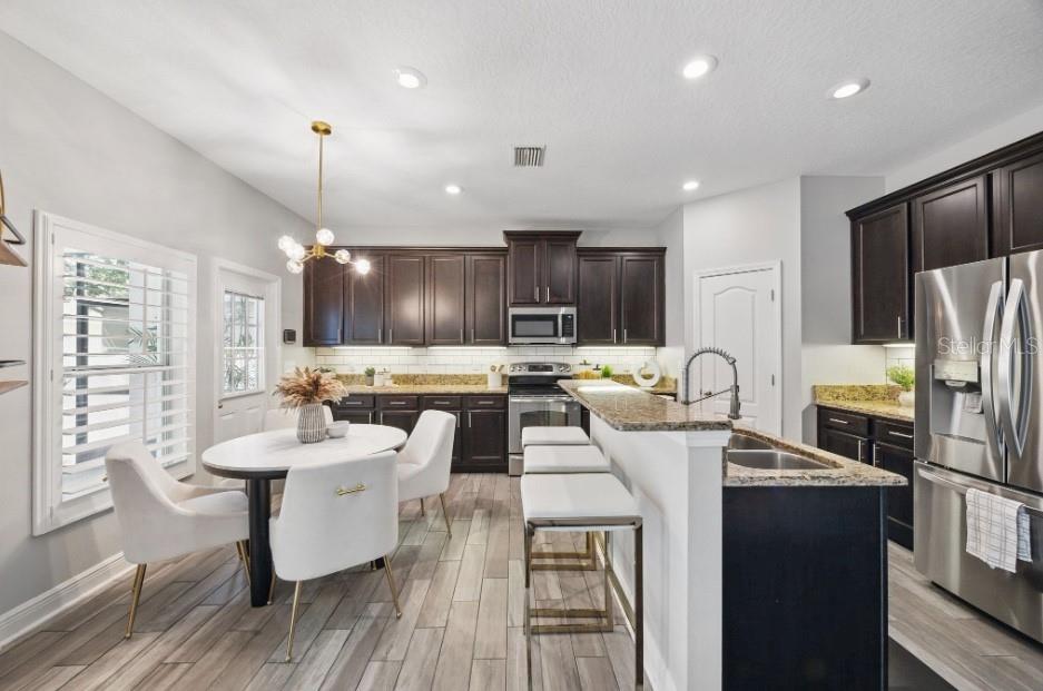 Expansive kitchen for cooking and entertaining
