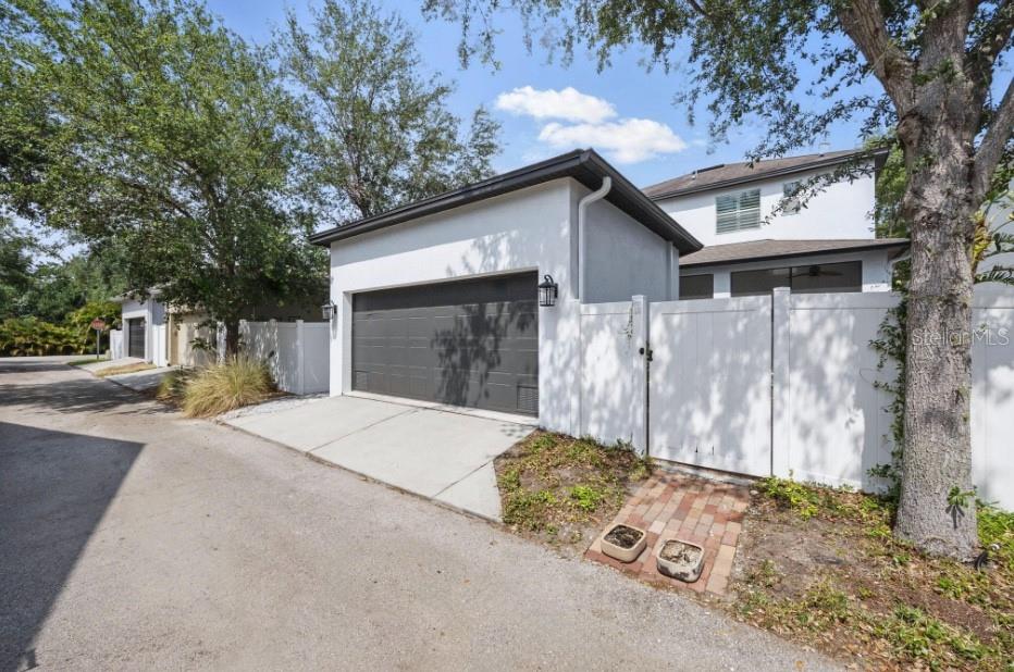 Two car garage