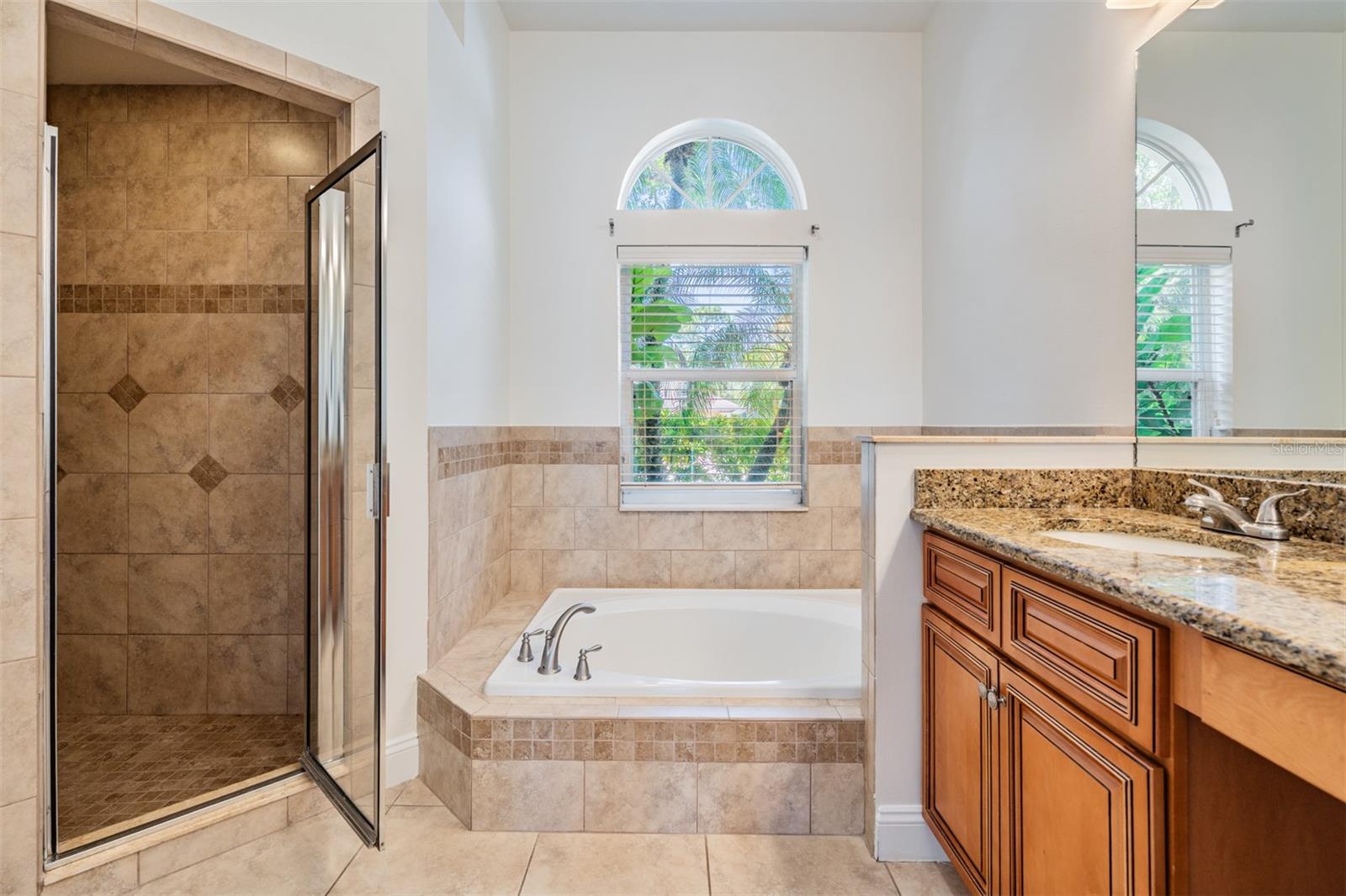 Separate Soaking Tub, Shower Room, and Water Closet