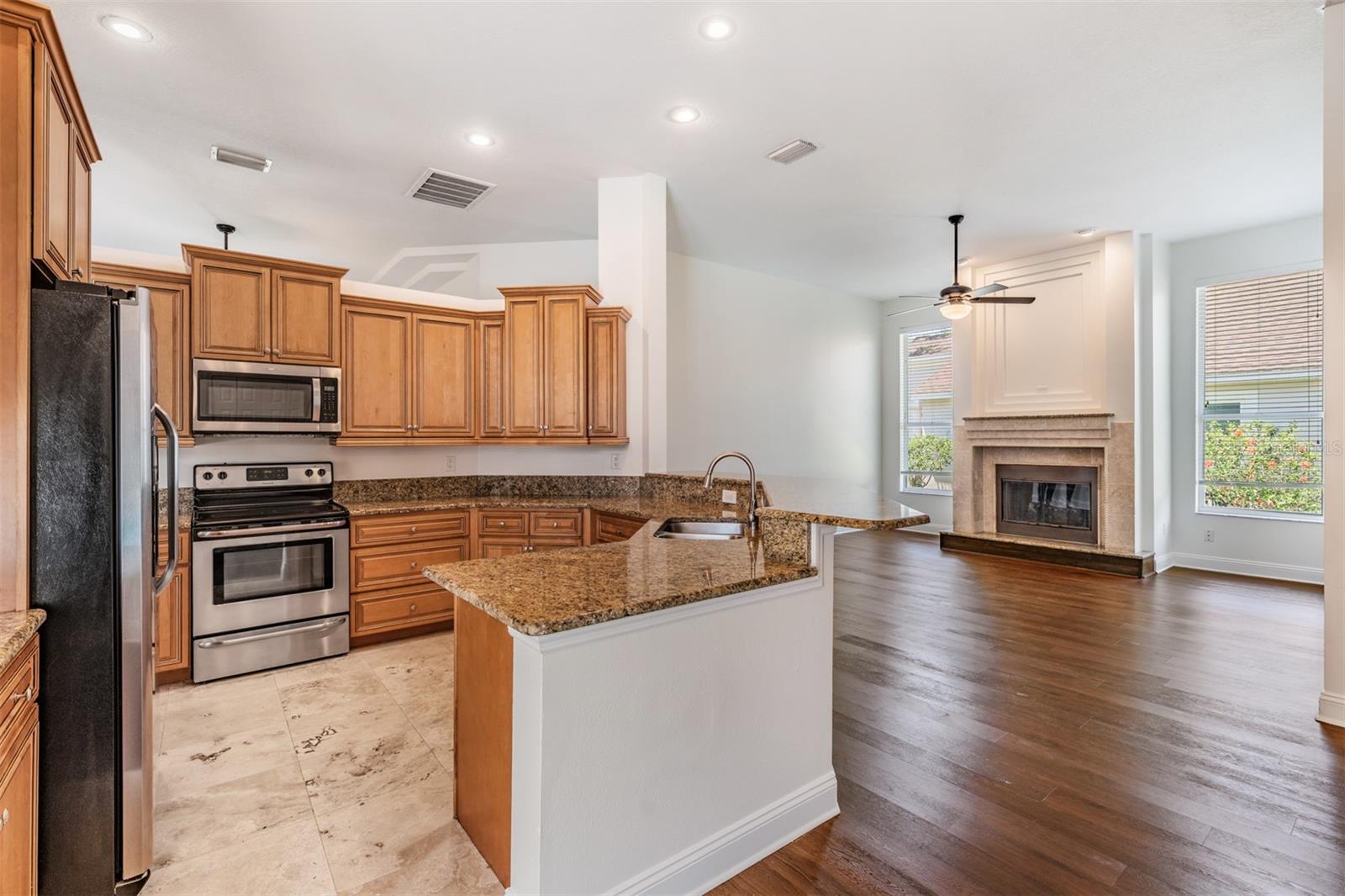 Kitchen and Family Room