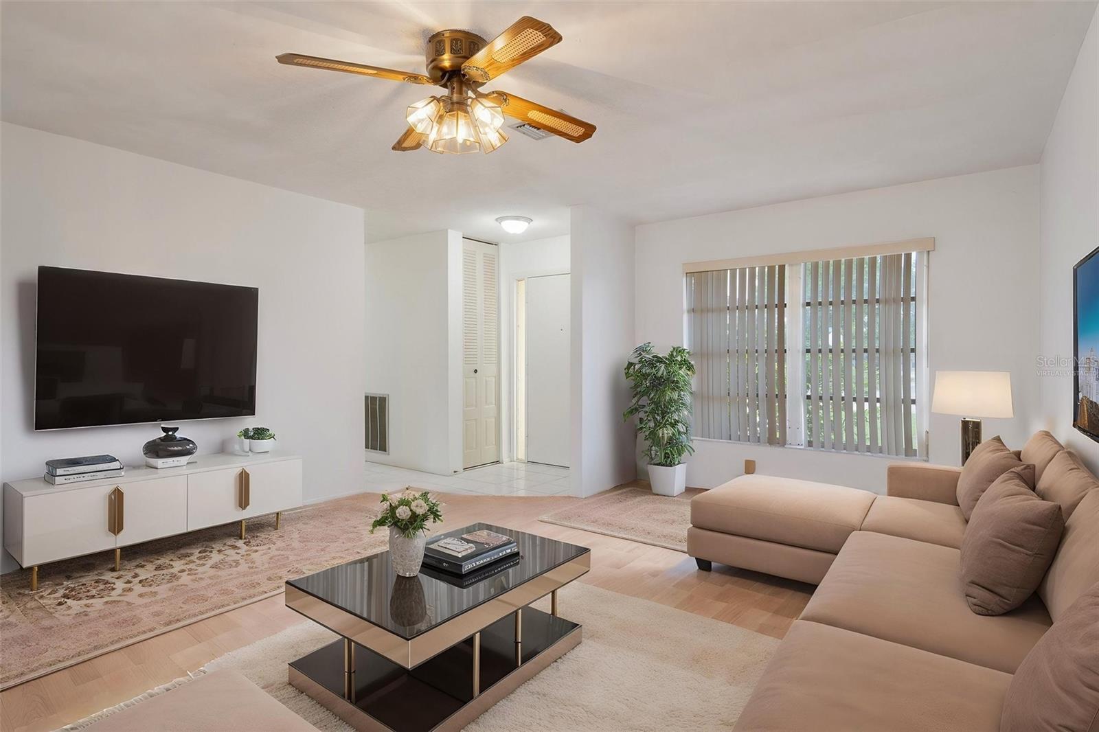 LIVING ROOM VIRTUALLY STAGED