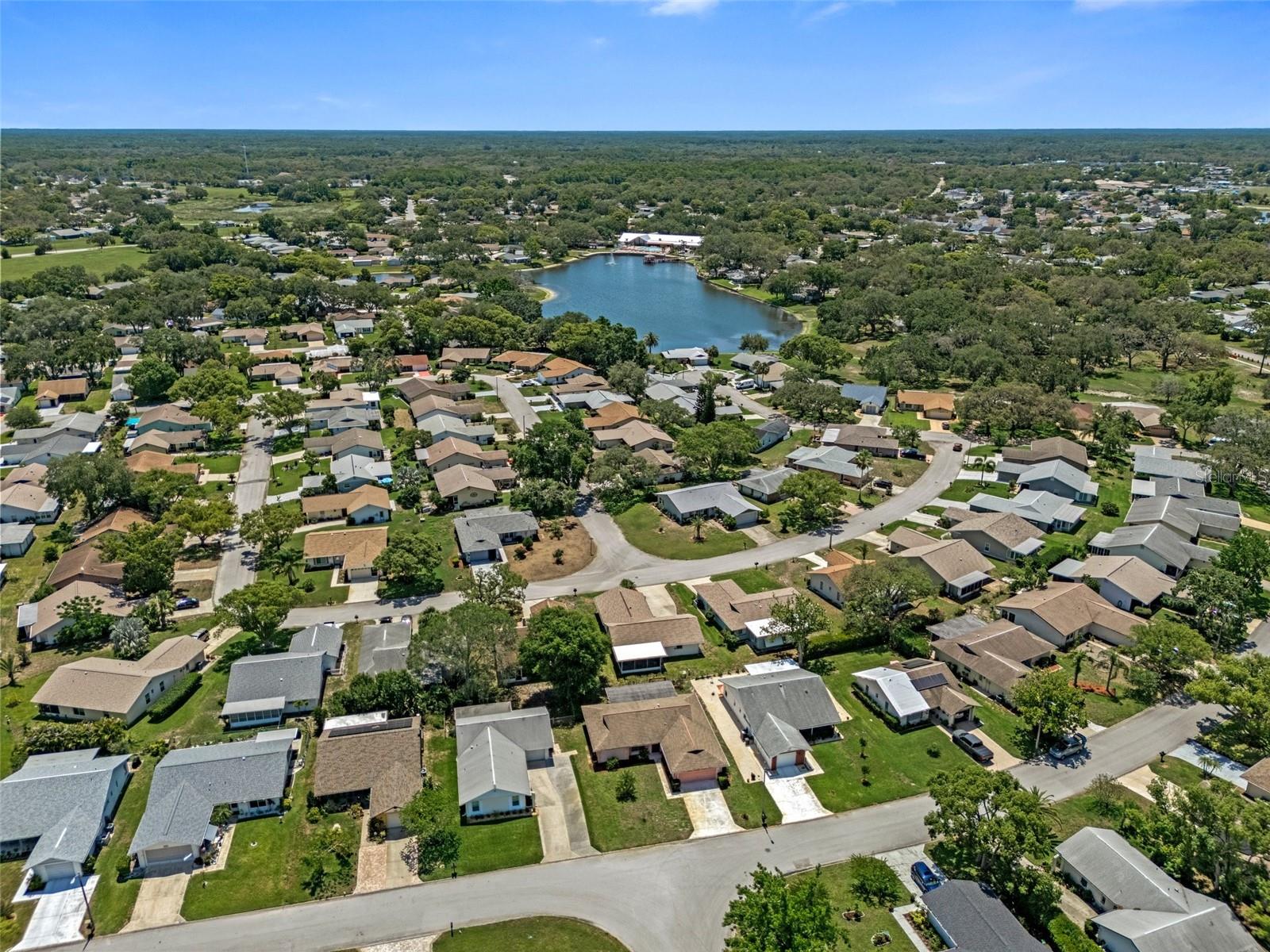AERIAL OF HOUSE & LAKE