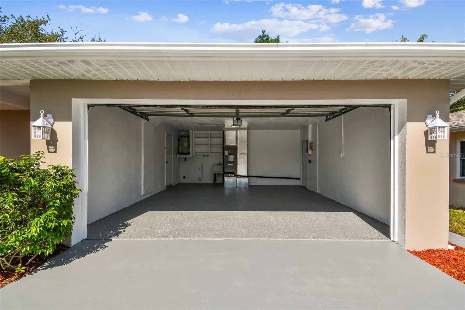 Two car garage