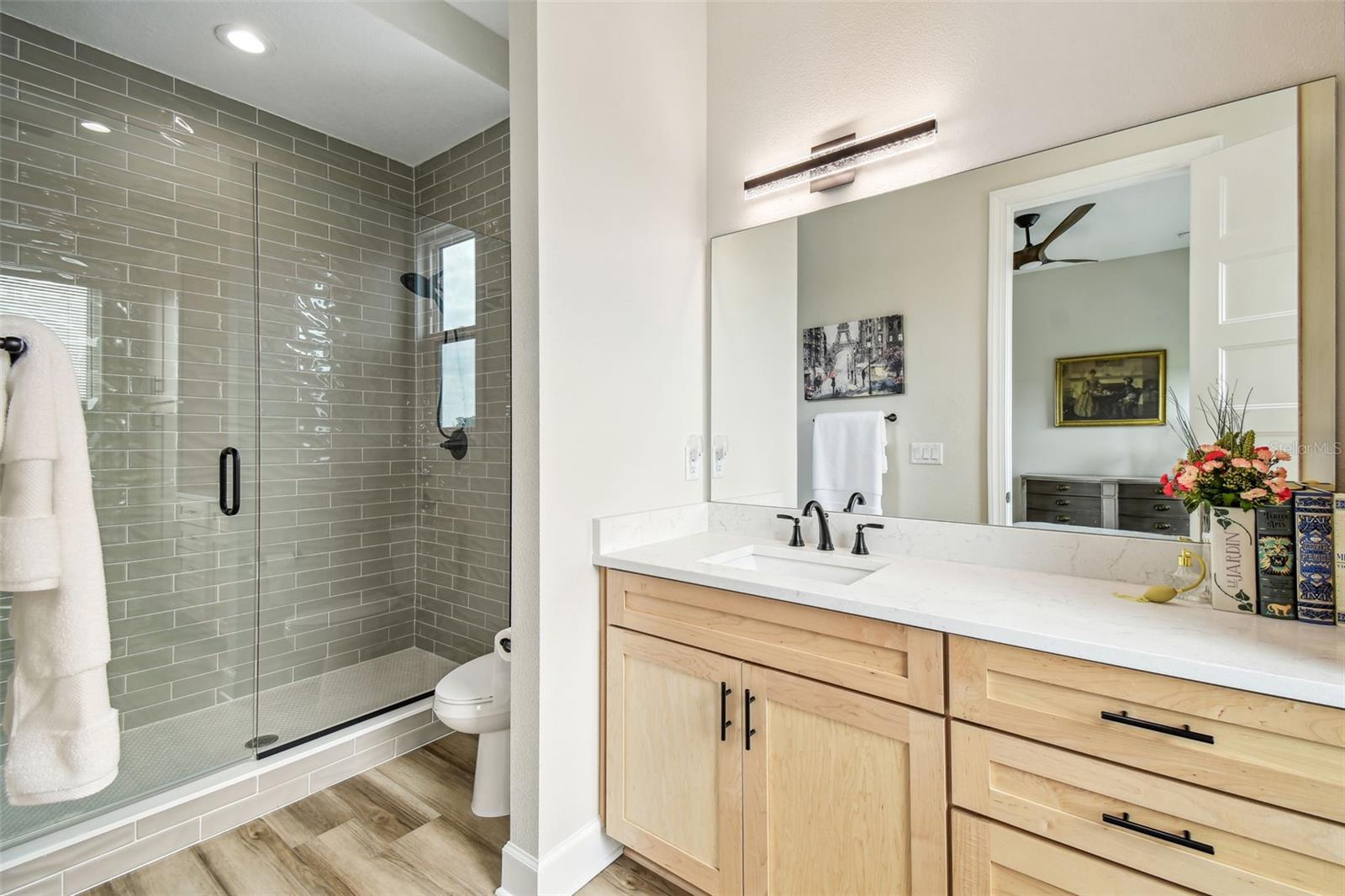 Bedroom 3 ensuite bathroom with walk-in shower