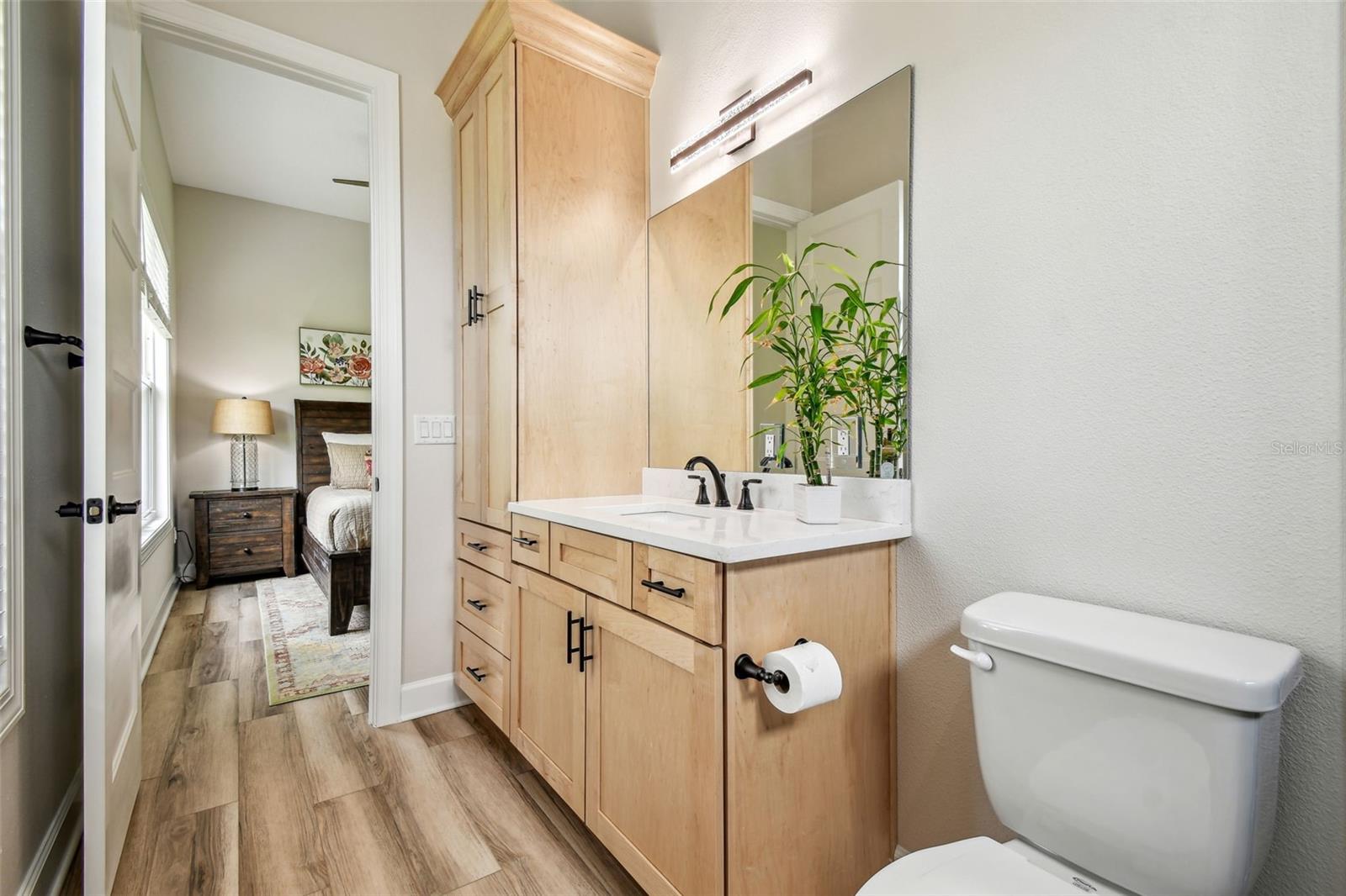 View of Bedroom 5 from shower