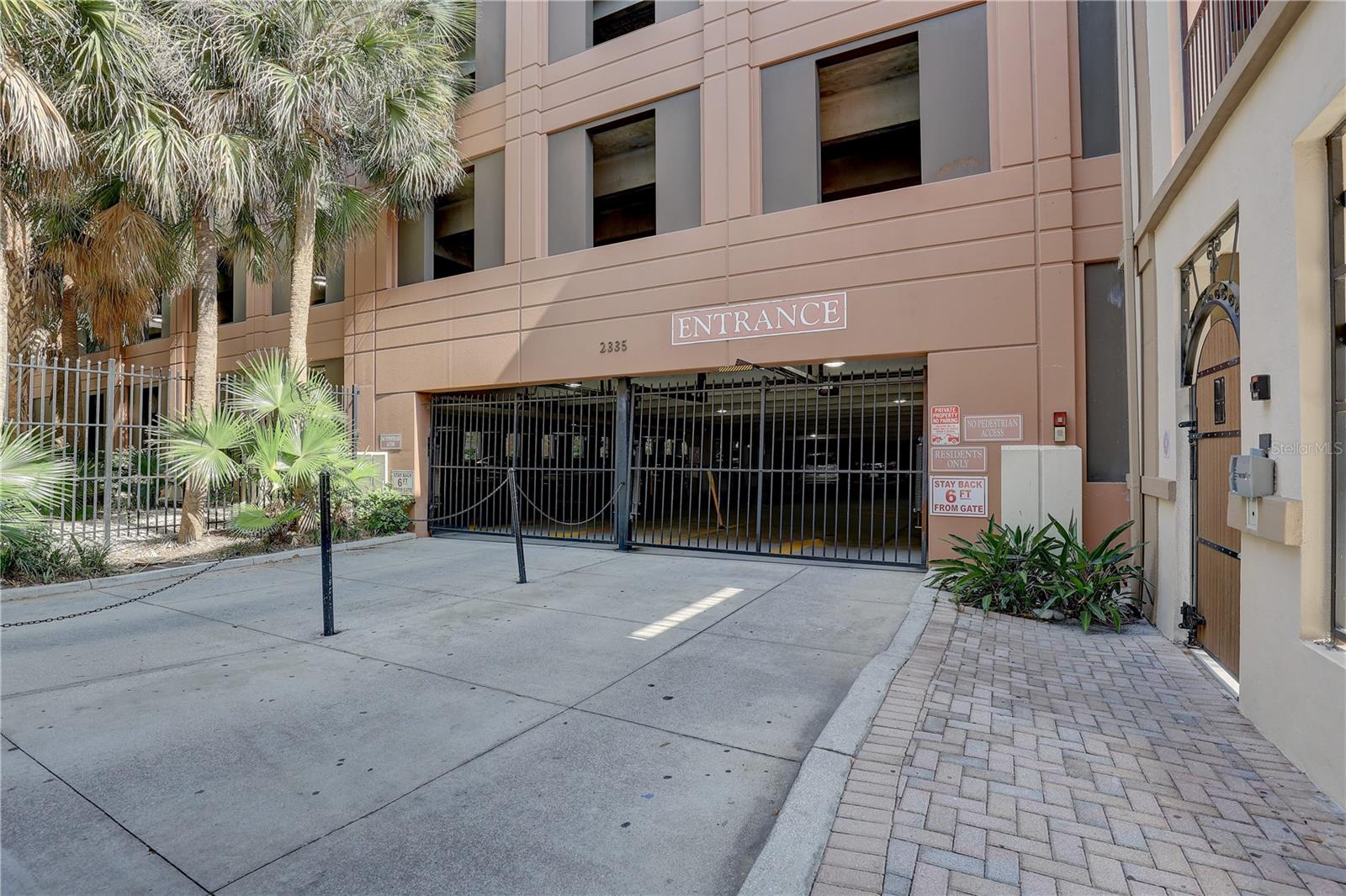 Secure & Gated parking garage
