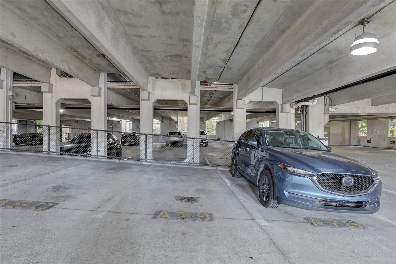 Assigned spot in the gated garage