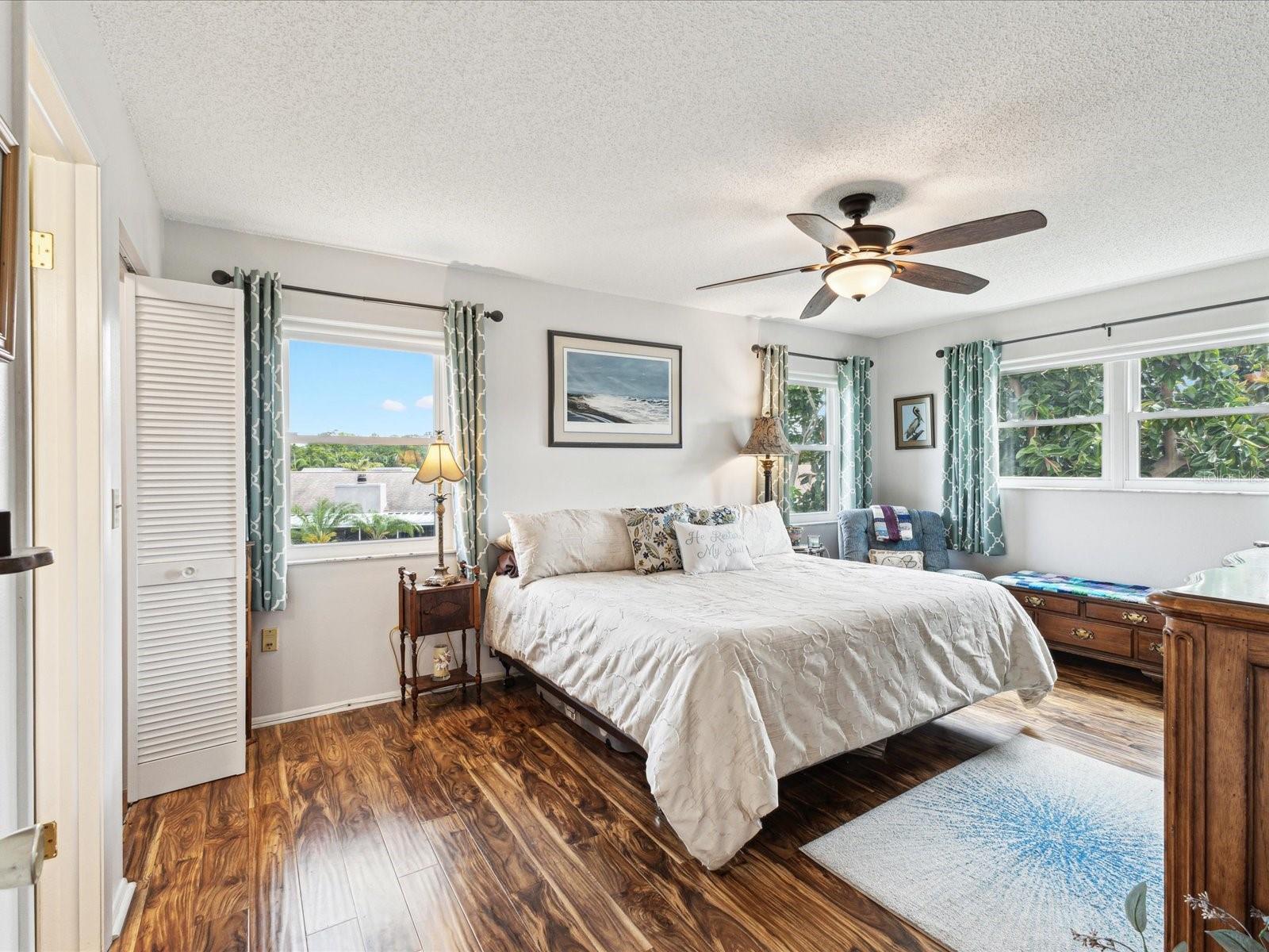 Primary Bedroom offers lots of natural light