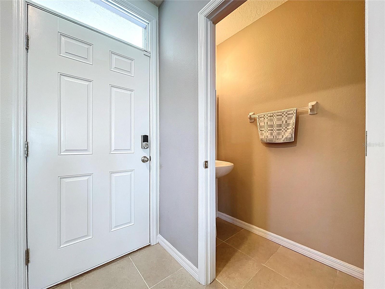 Half bath on first floor