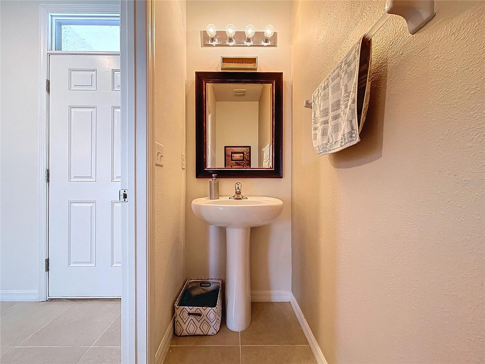 Half bath on first floor