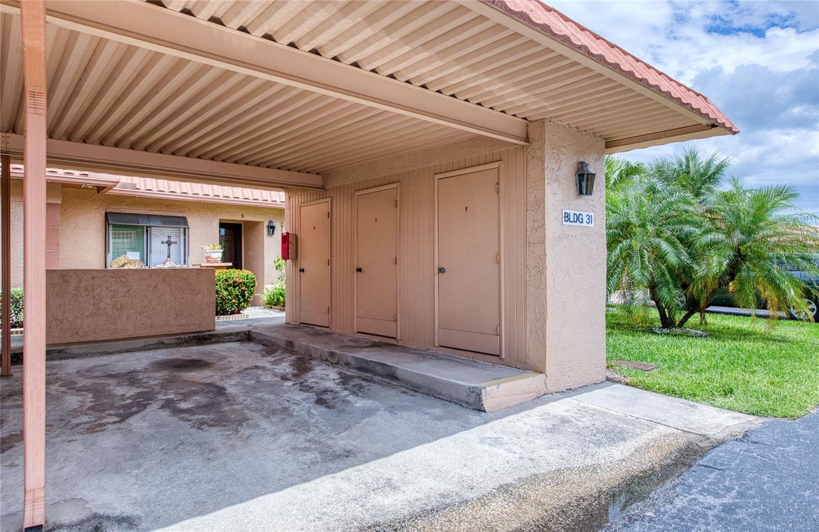 Assigned parking and storage unit