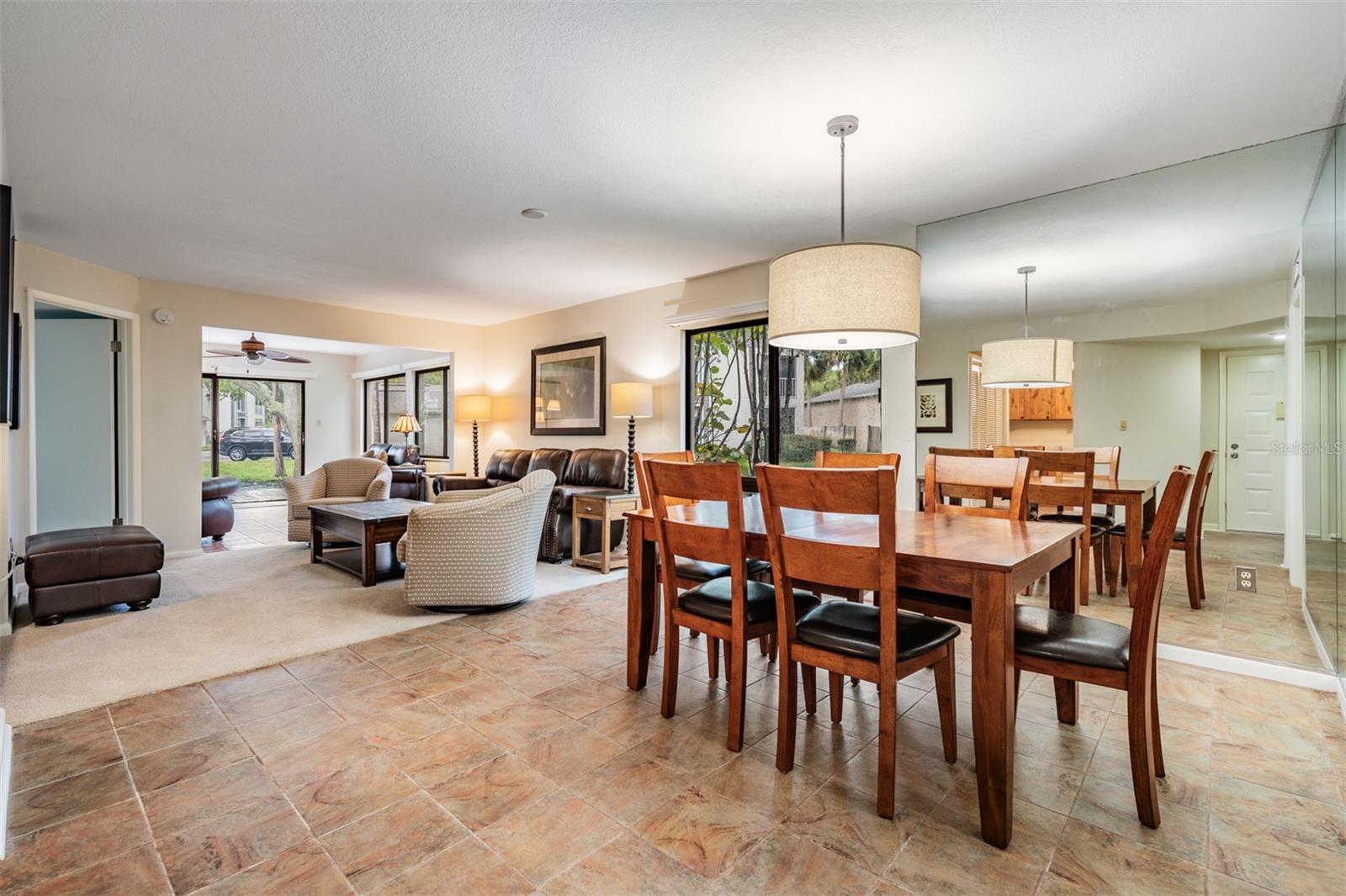 The Living Areas Flow Together Well