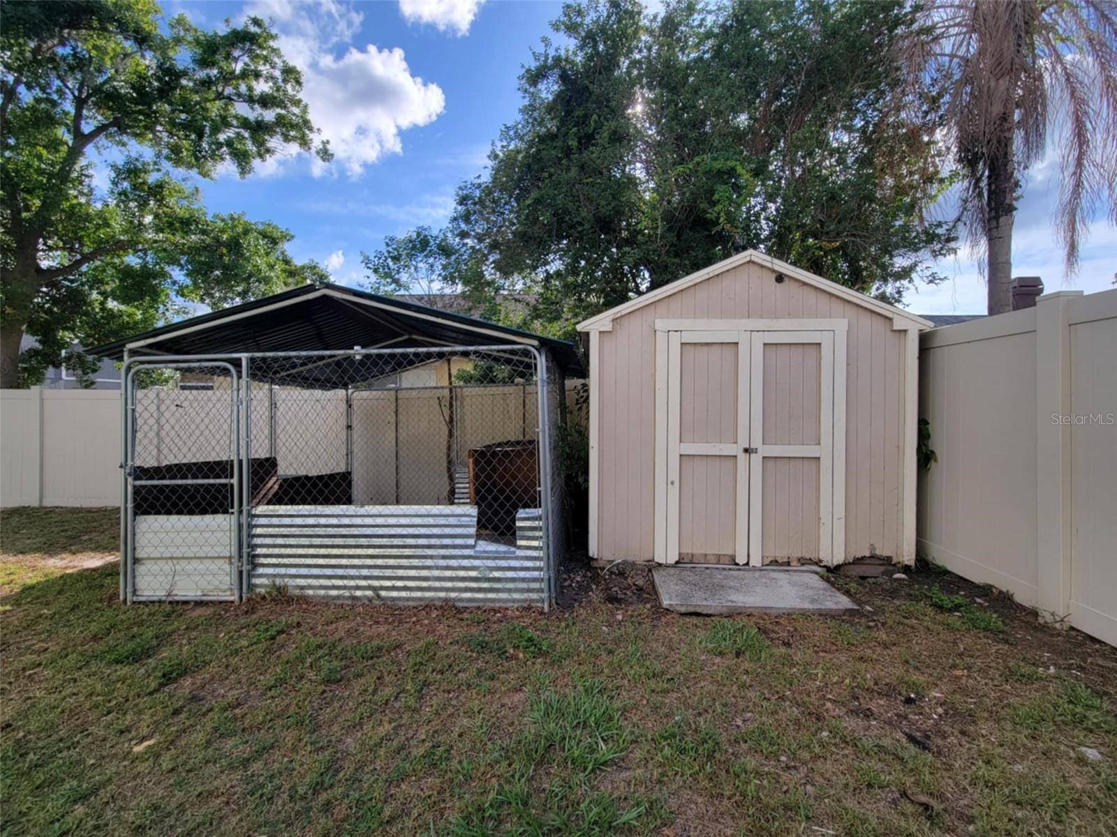 Dog kennel and 1st shed
