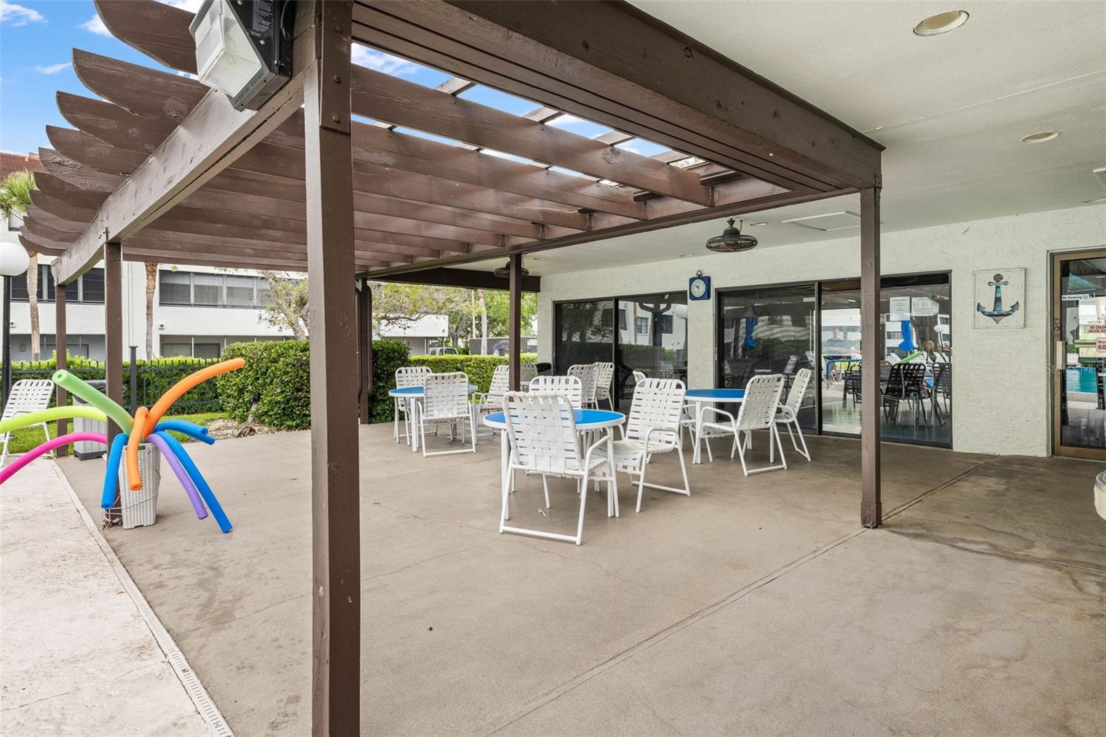 Clubhouse Patio leading to pool