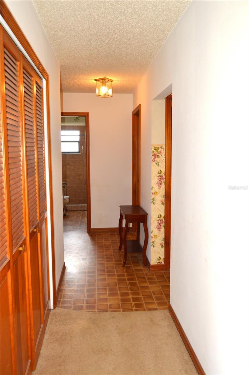 Hallway to other bedroom