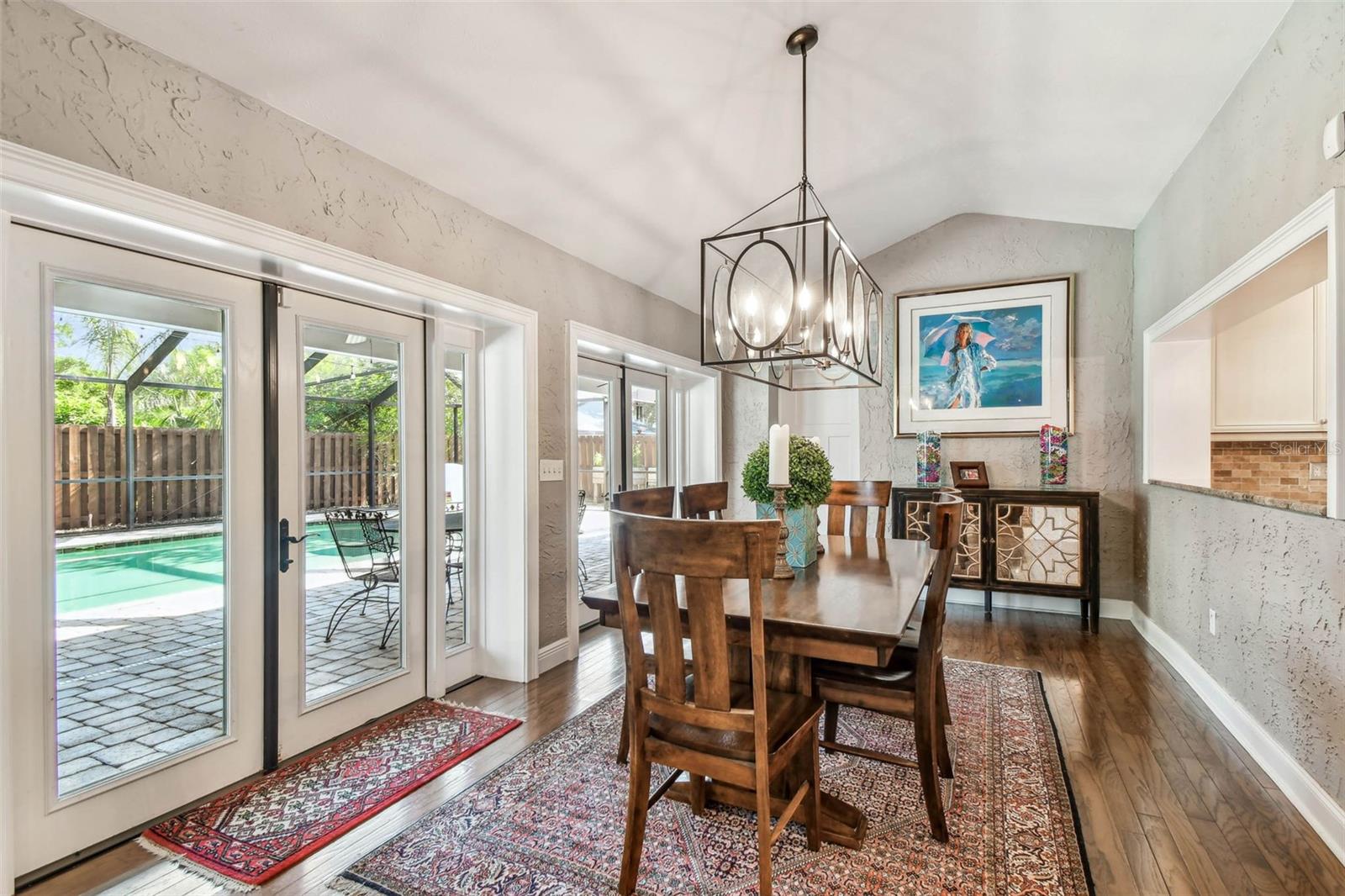 Dining Room Overlooking Pool
