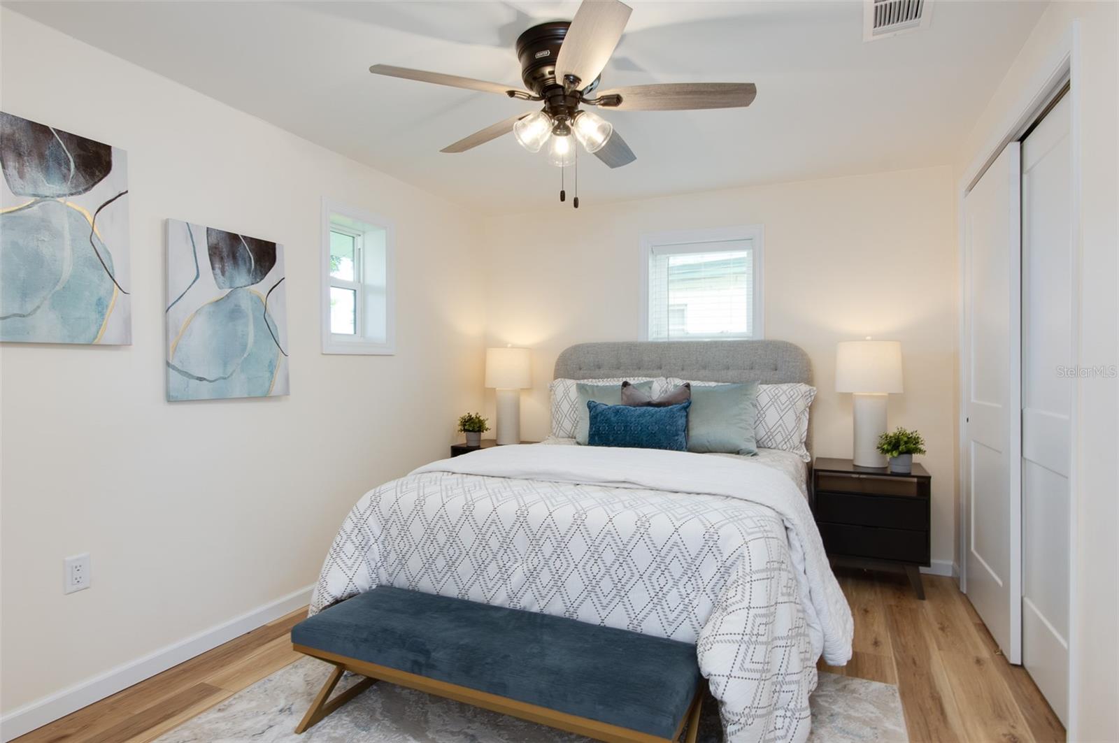 Primary Bedroom from bathroom