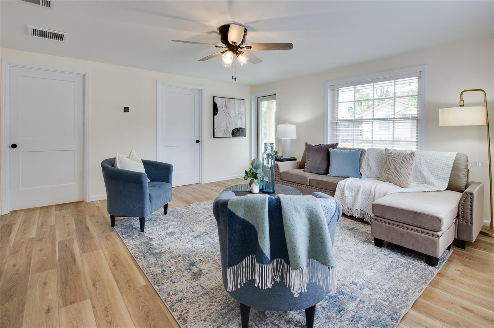 Living Room with view to the front yard