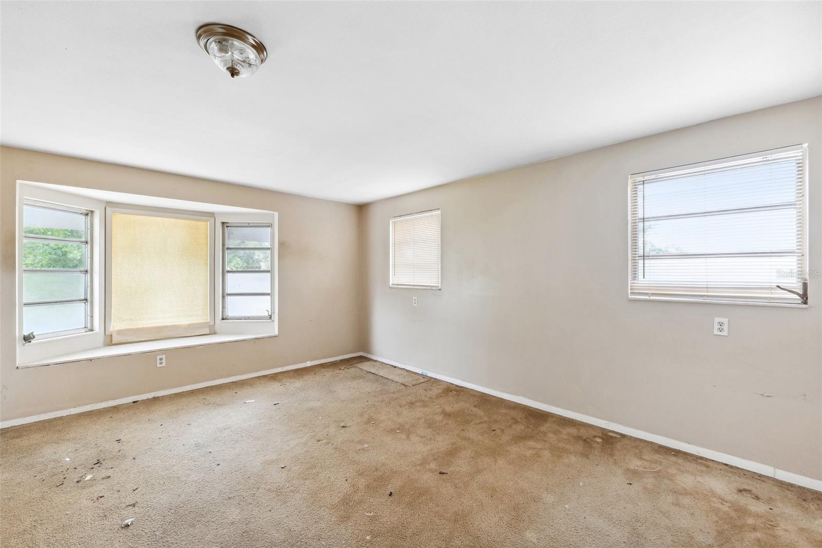 Second level oversized third bedroom