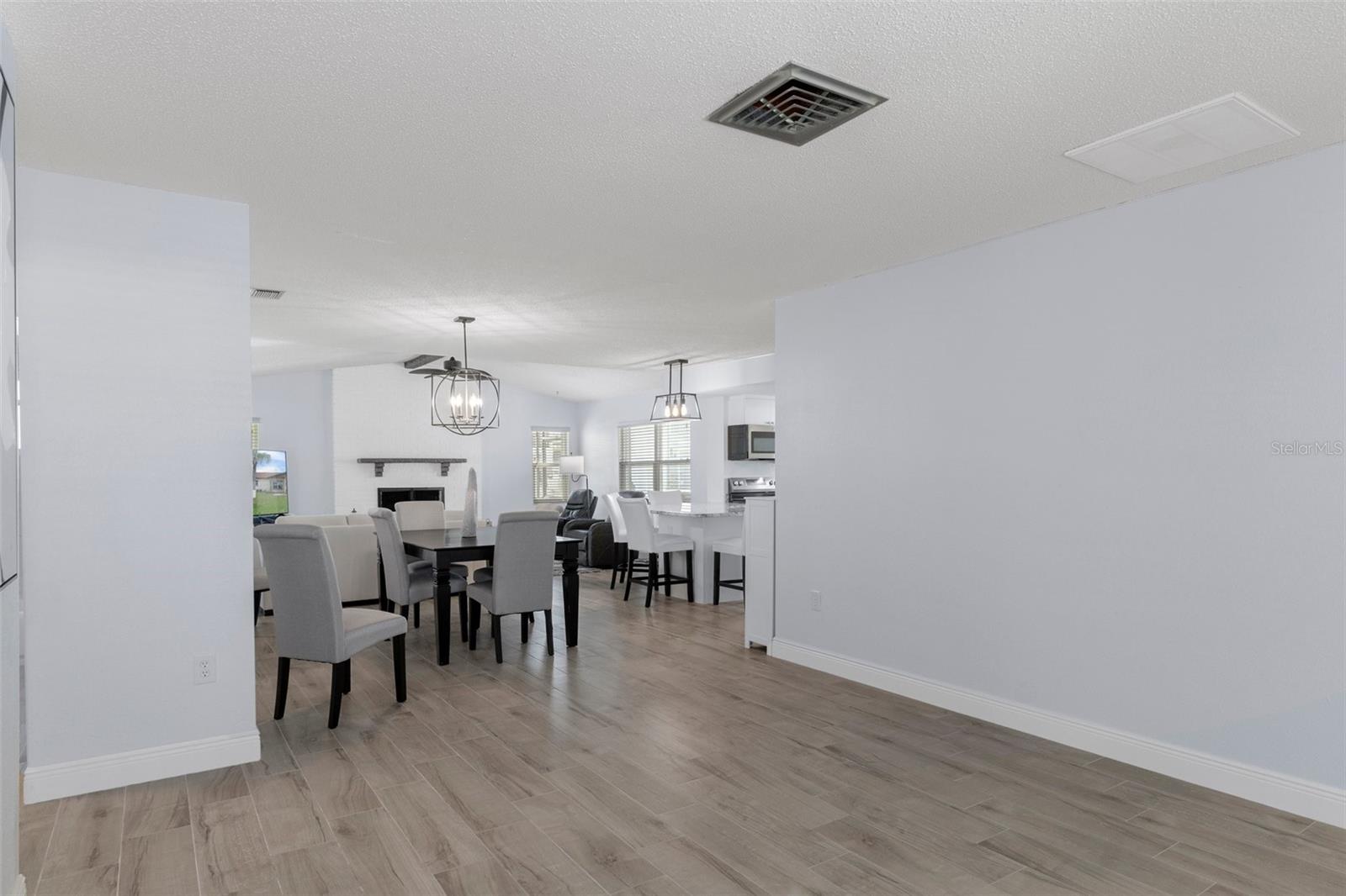 Front Formal Living Room with NEW Wood Look Plank Tile