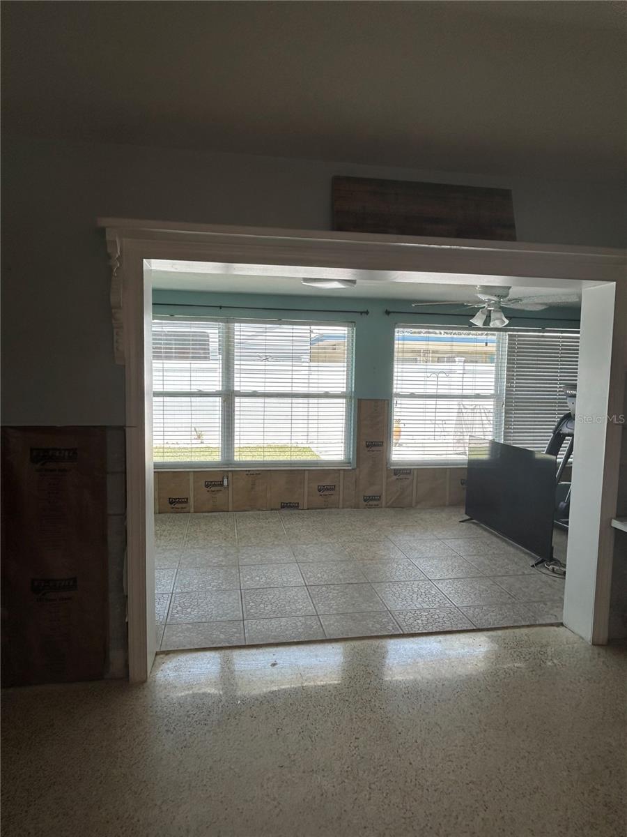 Sunroom  from Living room area